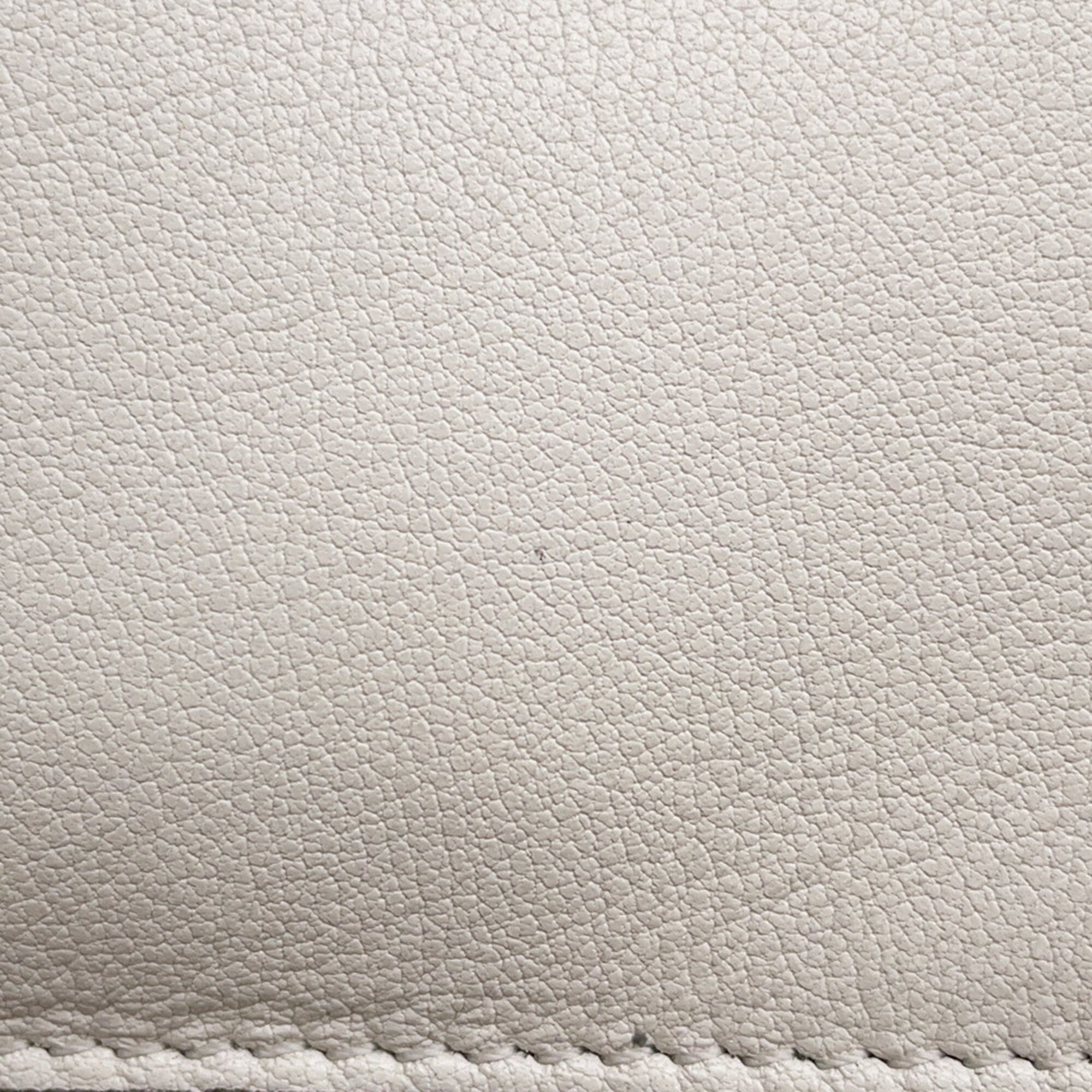 Fendi Brown Ivory Leather Handbag Pochette Pouch (Pre-Owned)