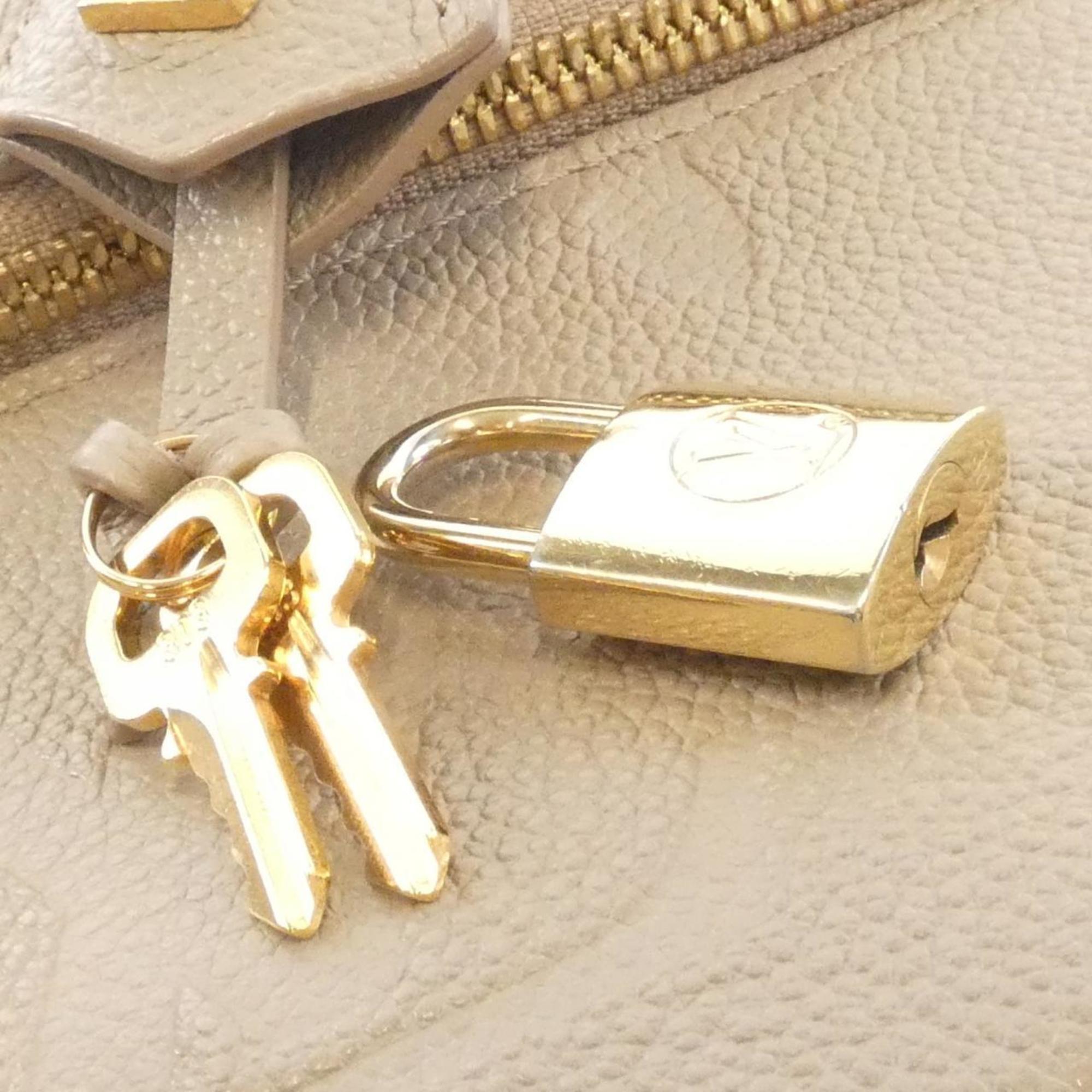 Louis Vuitton Tourterelle Leather Handbag (Pre-Owned)
