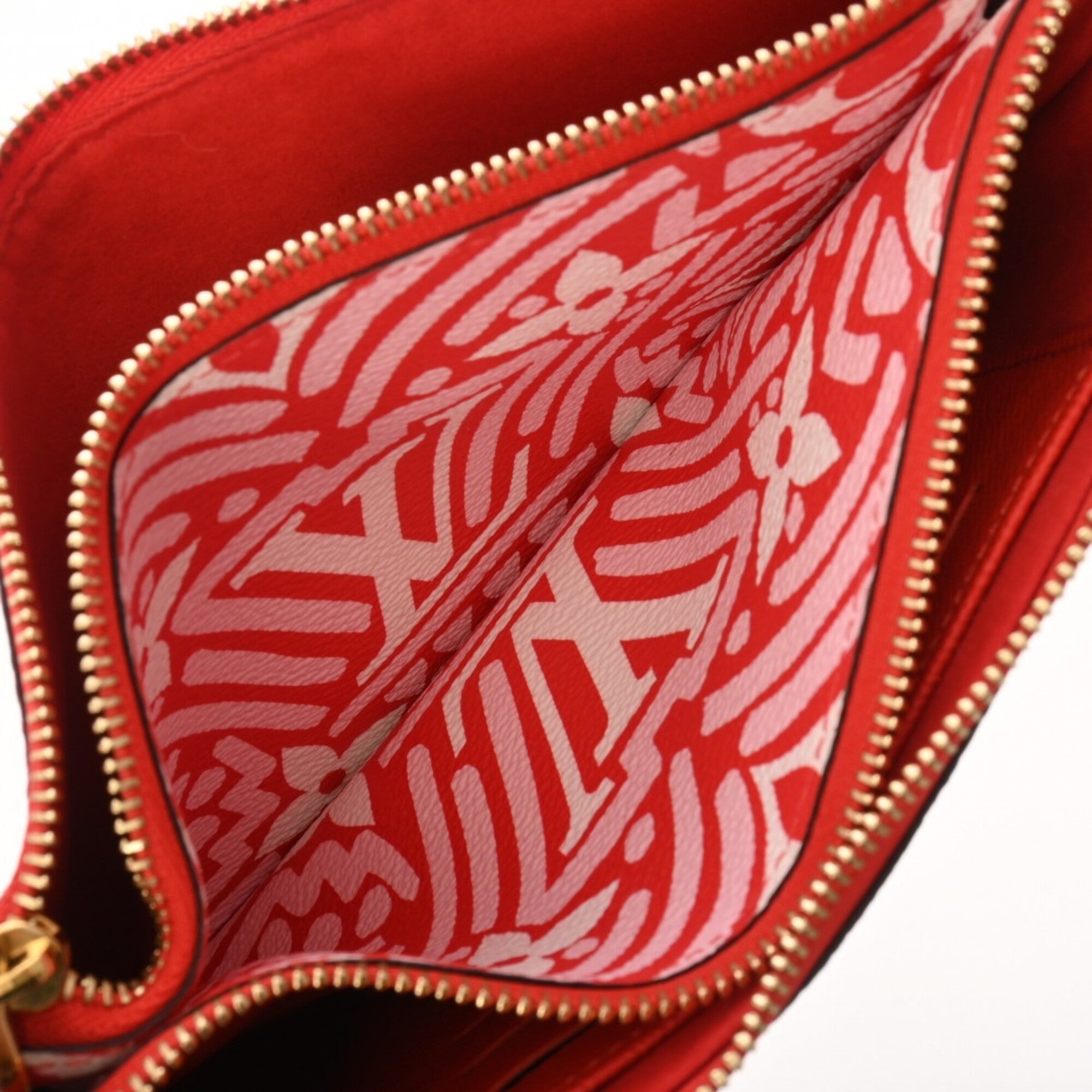 Louis Vuitton Blanc Rouge Leather Pochette Pouch (Pre-Owned)