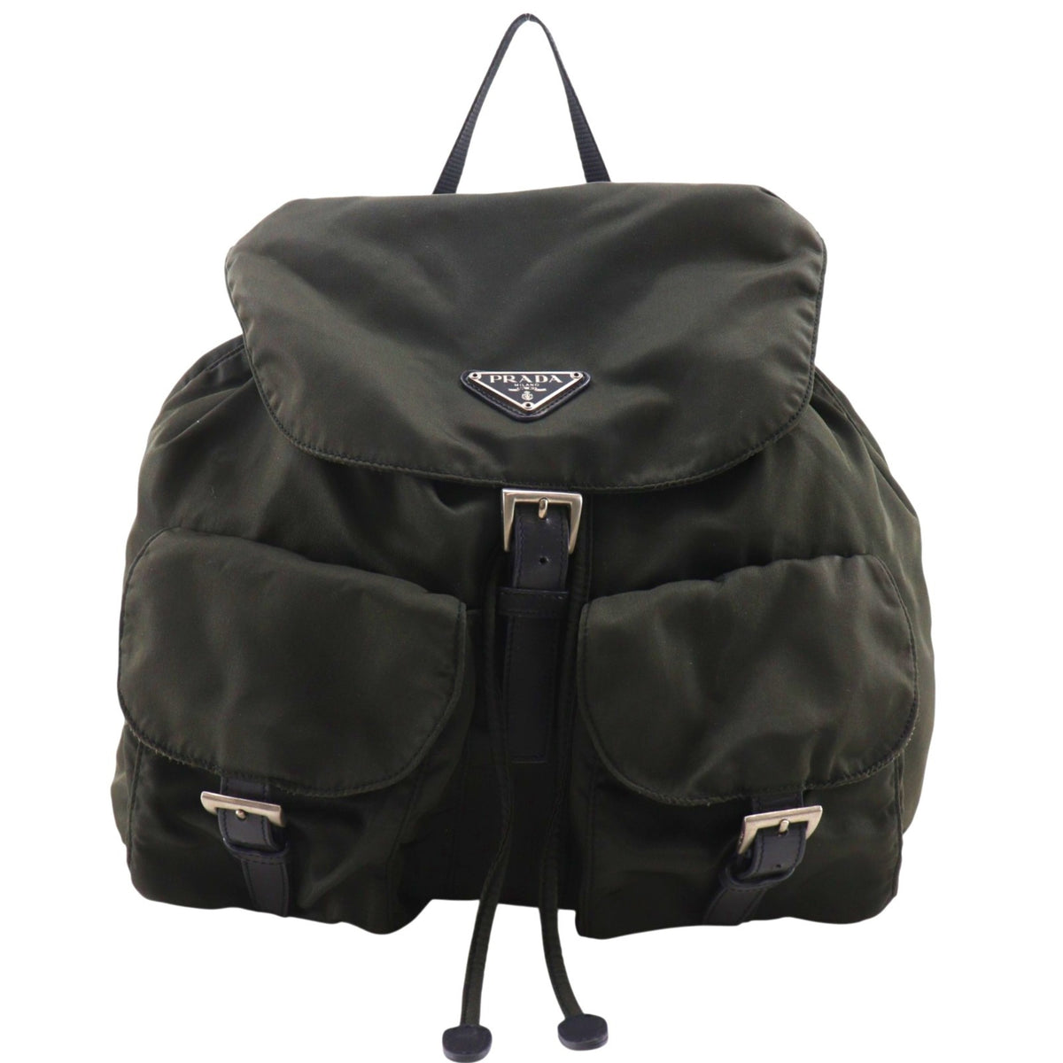 Prada Khaki Nylon Backpack (Pre-Owned)