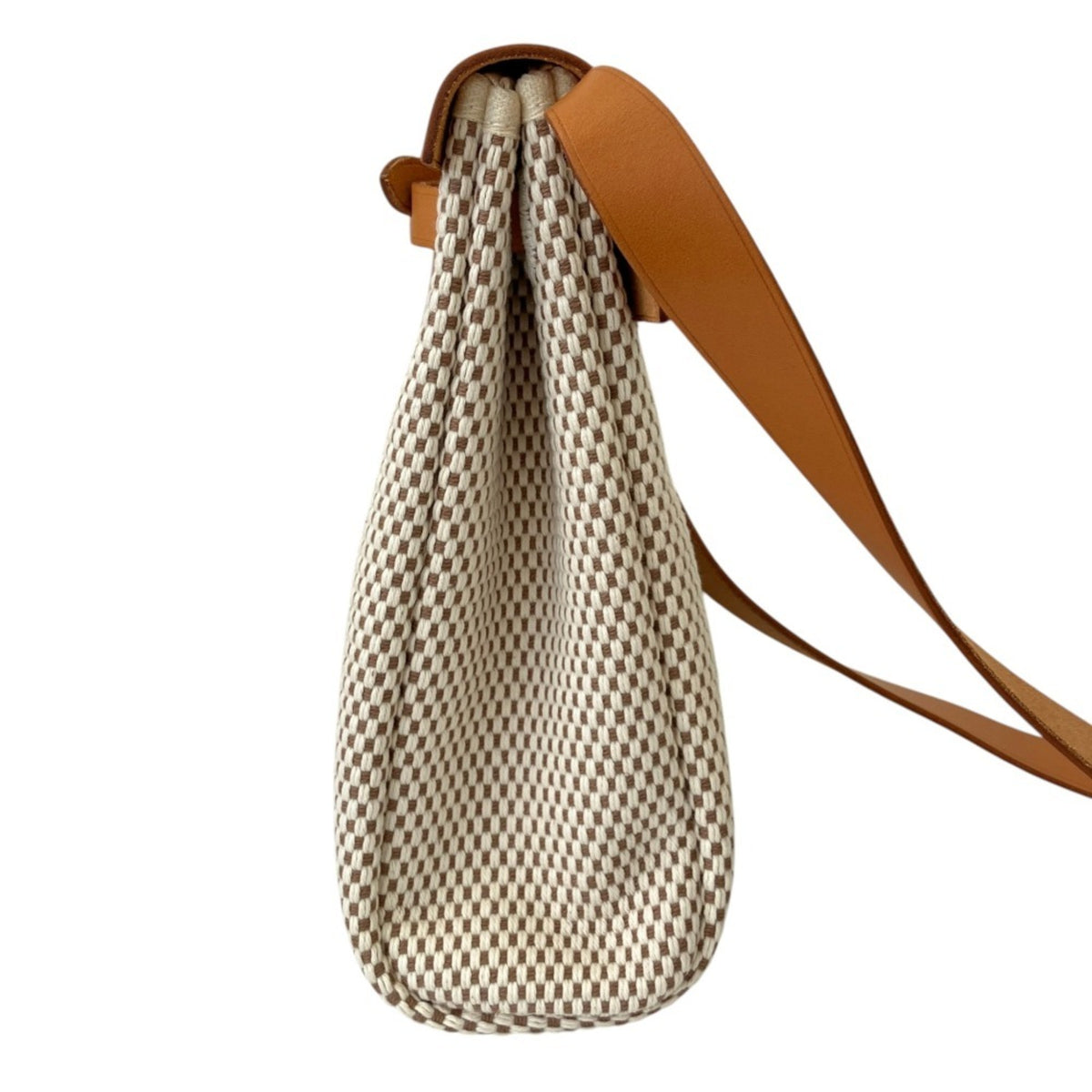 Hermes Beige Canvas Toile H Shoulder Bag (Pre-Owned)