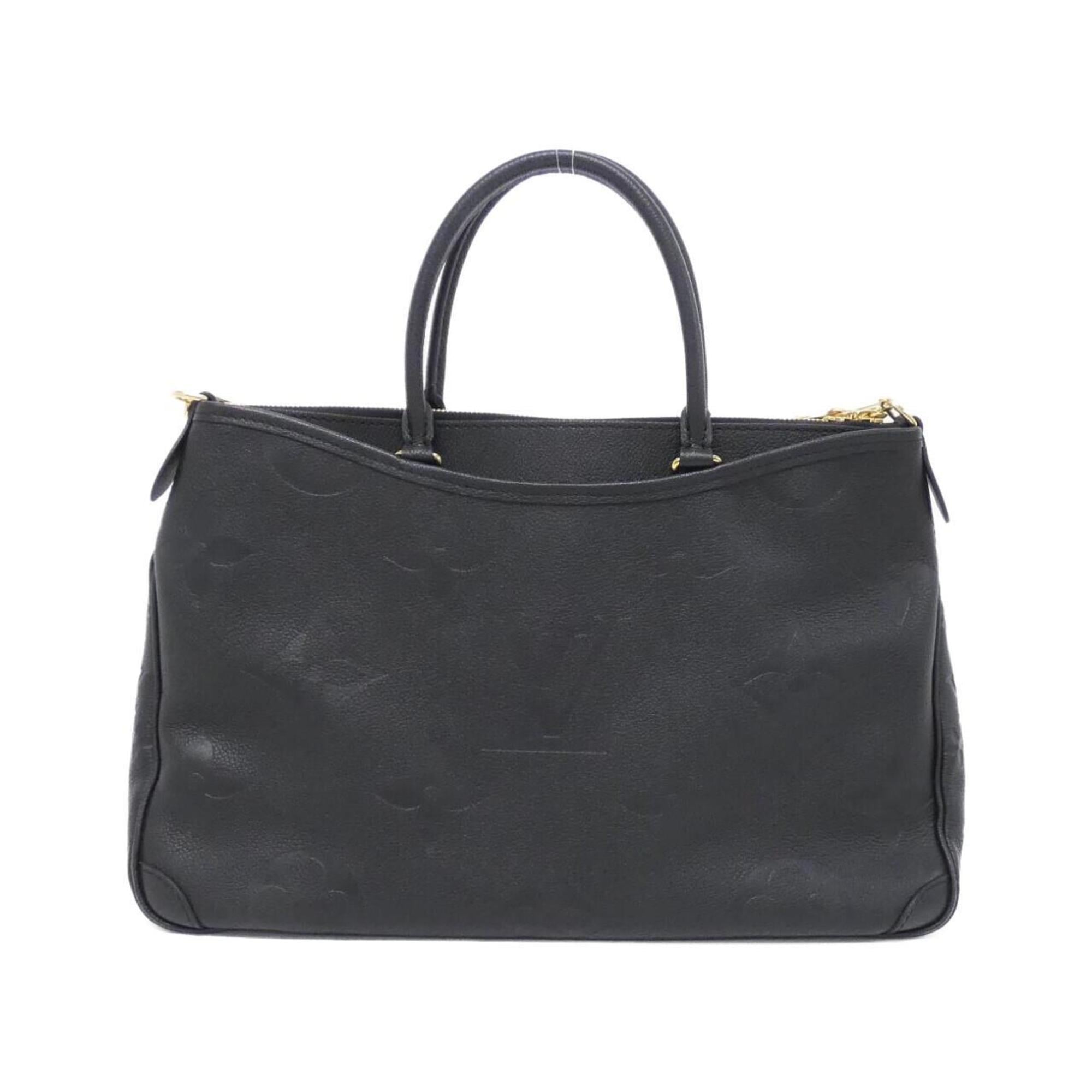 Louis Vuitton Black Leather Handbag (Pre-Owned)