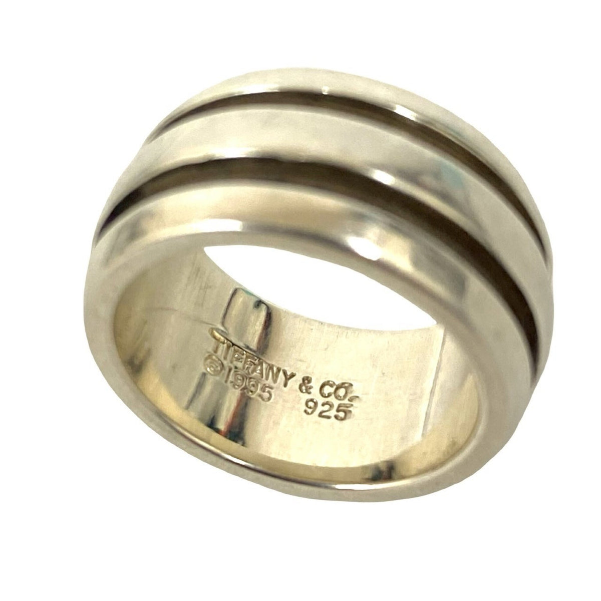 Tiffany Silver Silver 925 Band Ring (Pre-Owned)