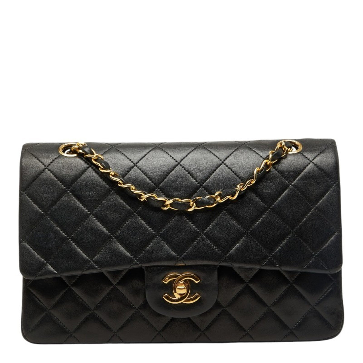 Chanel Black Leather Shoulder Bag (Pre-Owned)