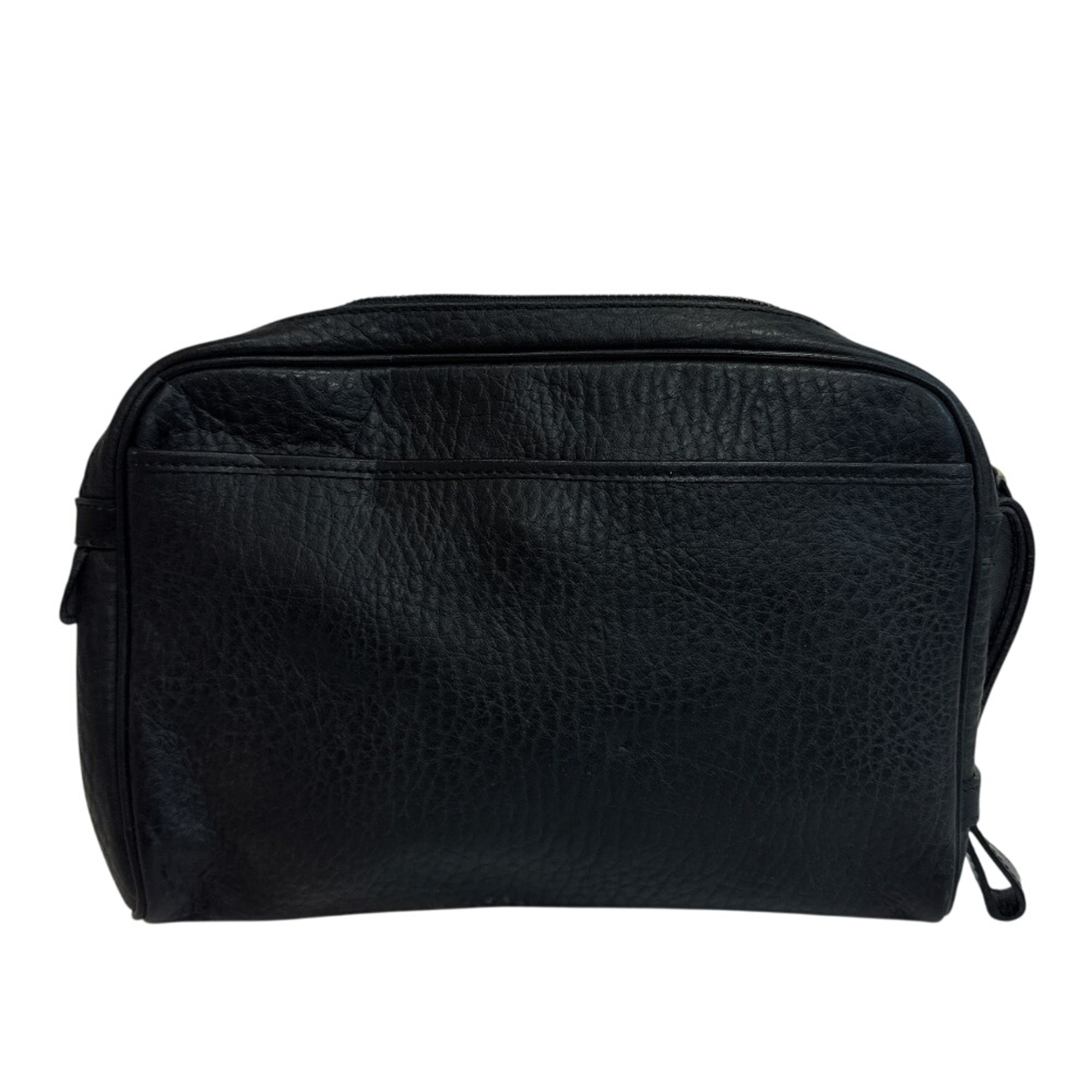 Burberry Black Leather Clutch Bag (Pre-Owned)