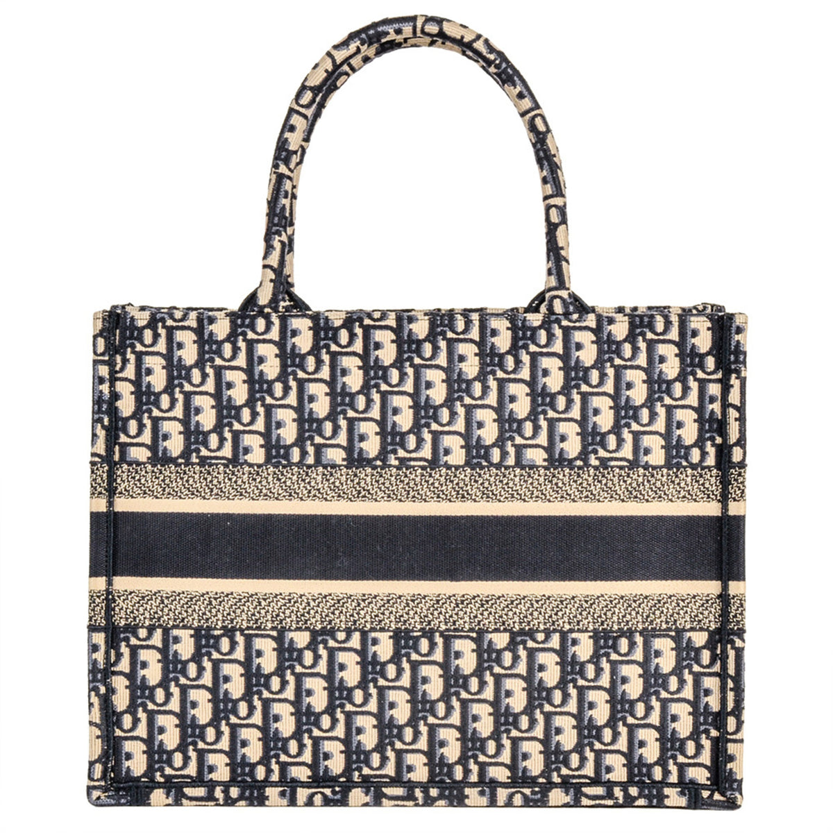 Christian Dior Navy Canvas Tote Bag (Pre-Owned)