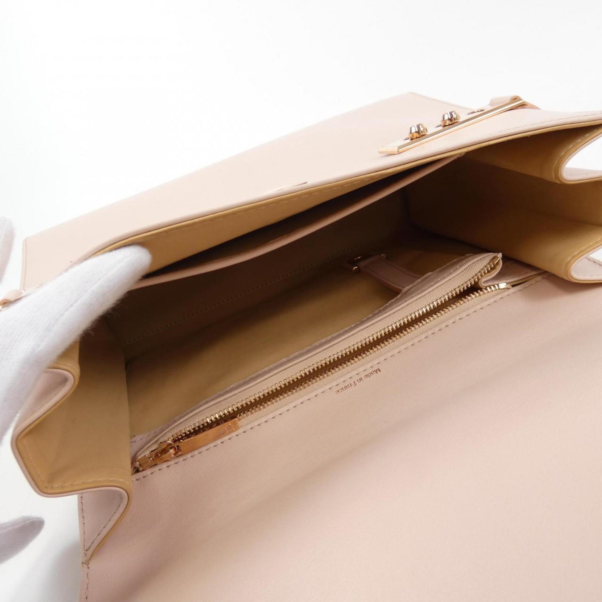 Delvaux Pink Leather Handbag (Pre-Owned)