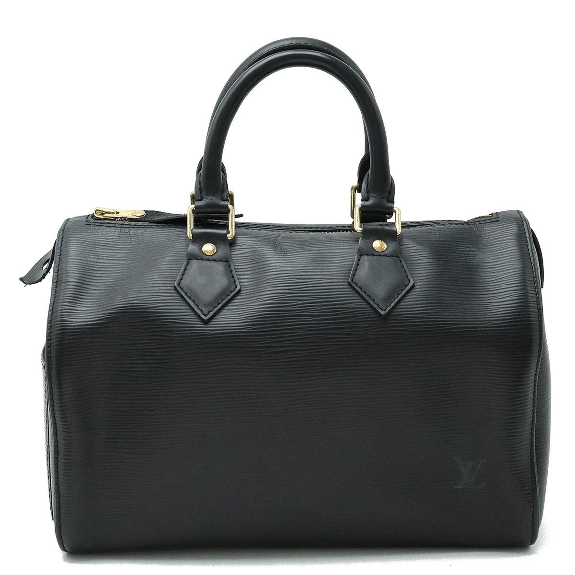Louis Vuitton Noir Epi Leather Boston Bag Handbag (Pre-Owned)