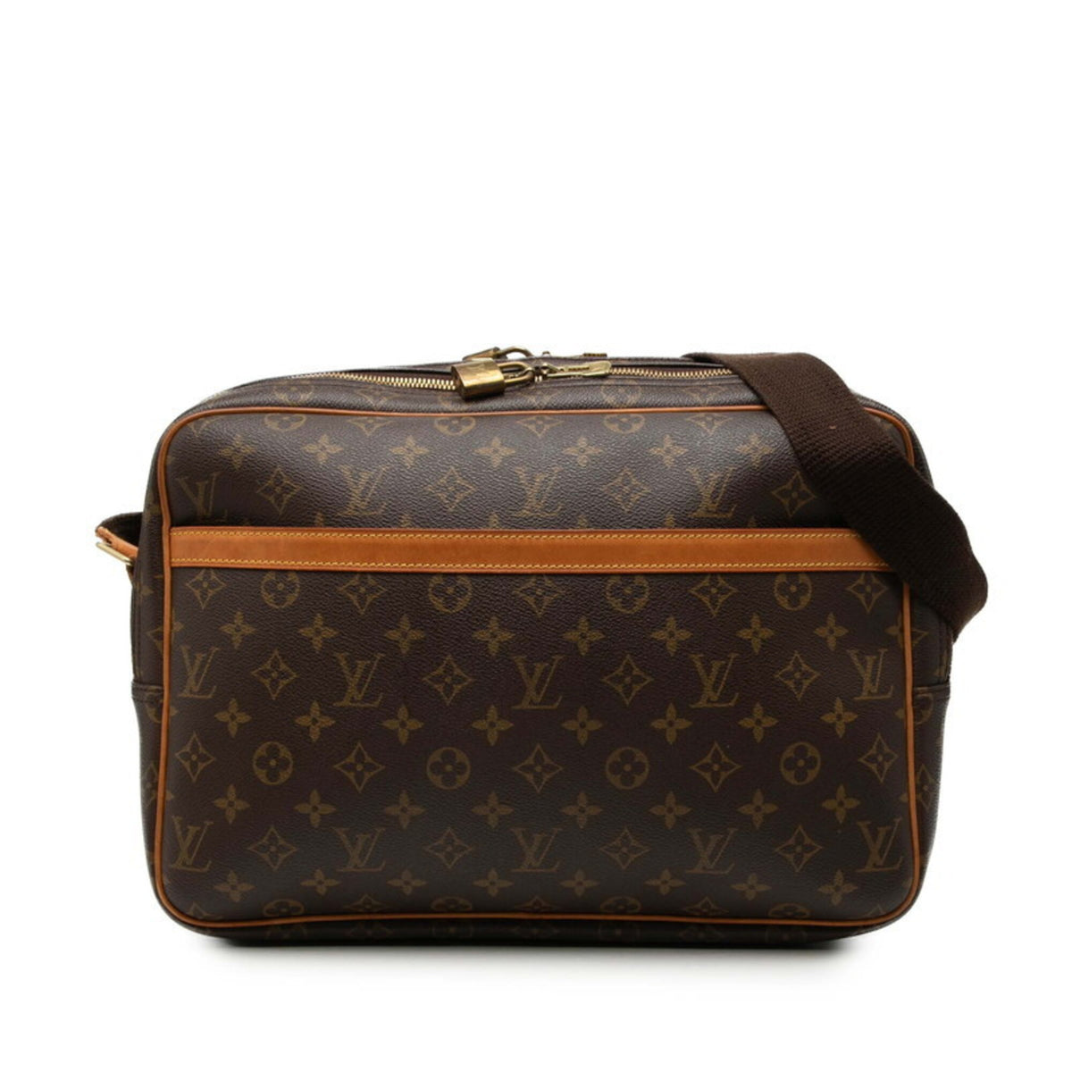 Louis Vuitton Brown Pvc Leather Shoulder Bag (Pre-Owned)