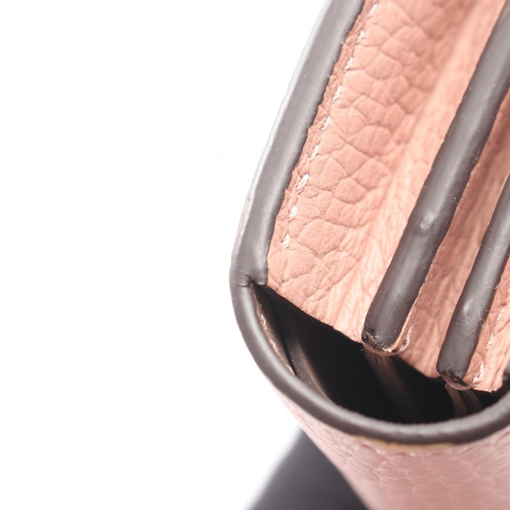 Louis Vuitton Pink Leather Long Wallet (Bi-Fold) (Pre-Owned)