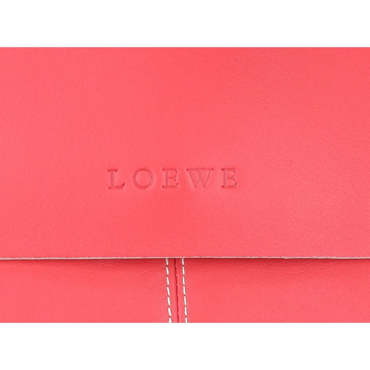 Loewe Coral Pink Leather Shoulder Bag (Pre-Owned)