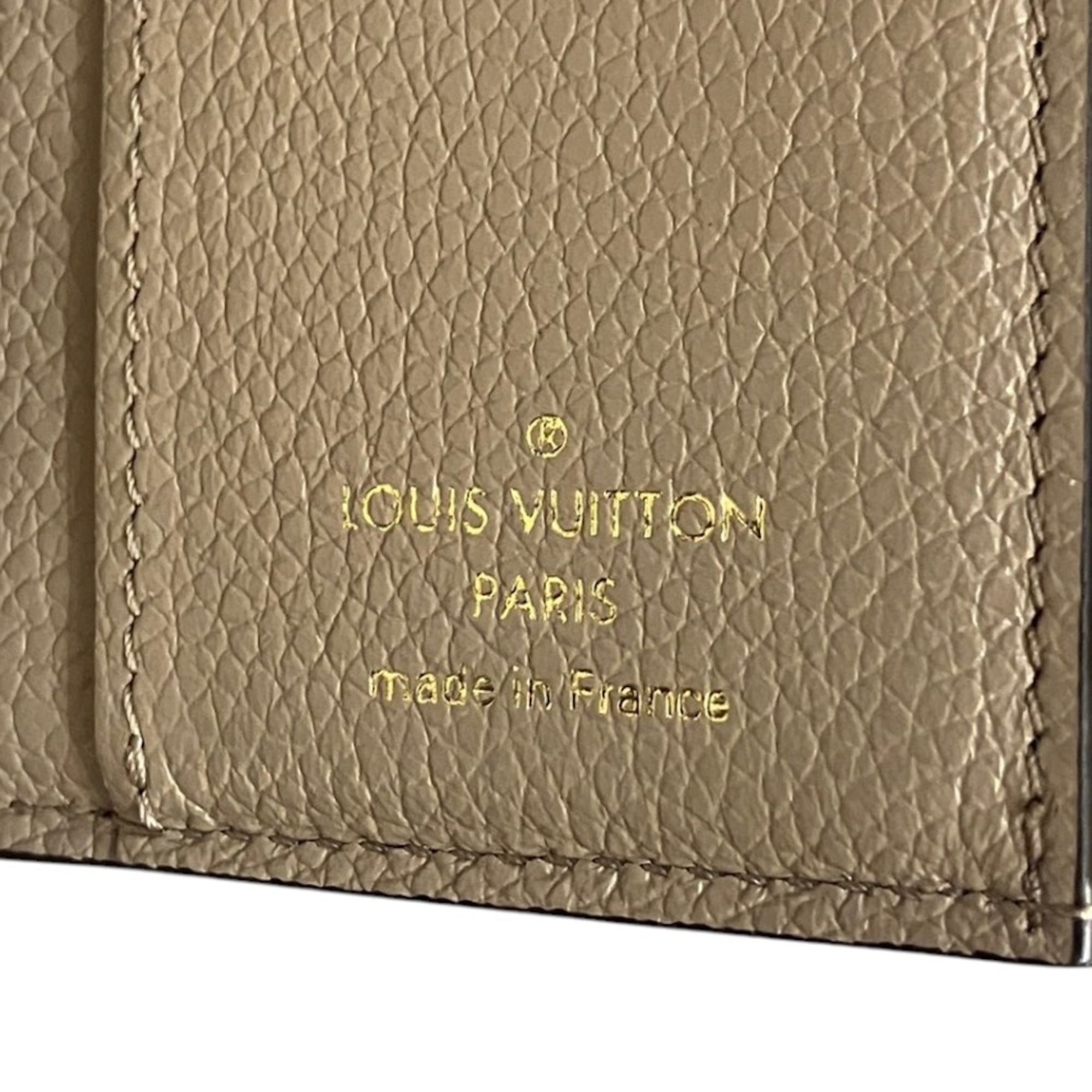 Louis Vuitton Tourterelle Leather Wallet (Tri-Fold) (Pre-Owned)