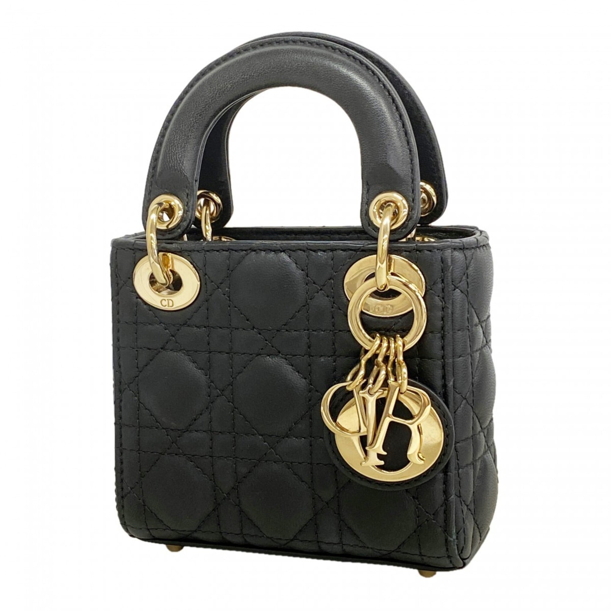 Christian Dior Black Leather Handbag (Pre-Owned)