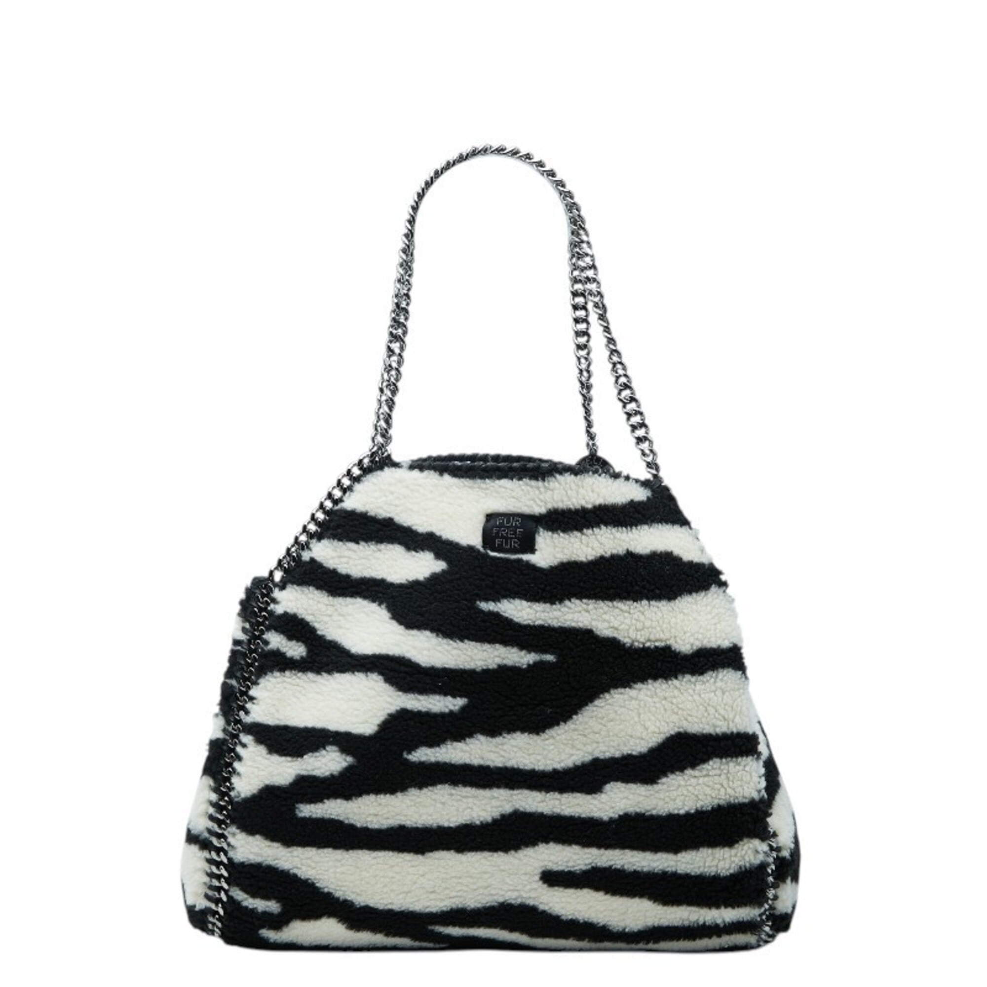 Stella Mccartney Black White Shoulder Bag Tote Bag (Pre-Owned)