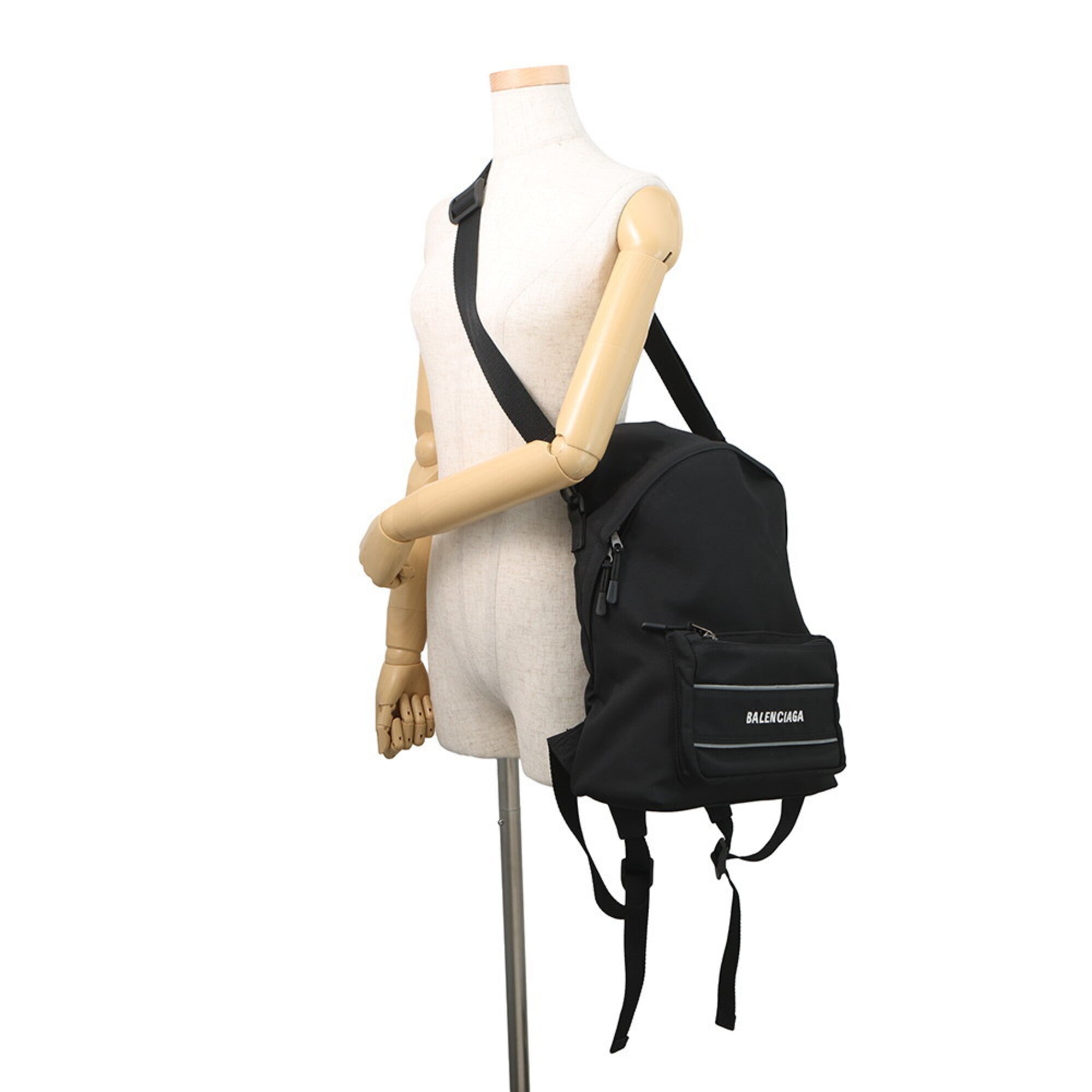 Balenciaga Black Nylon Backpack Shoulder Bag (Pre-Owned)