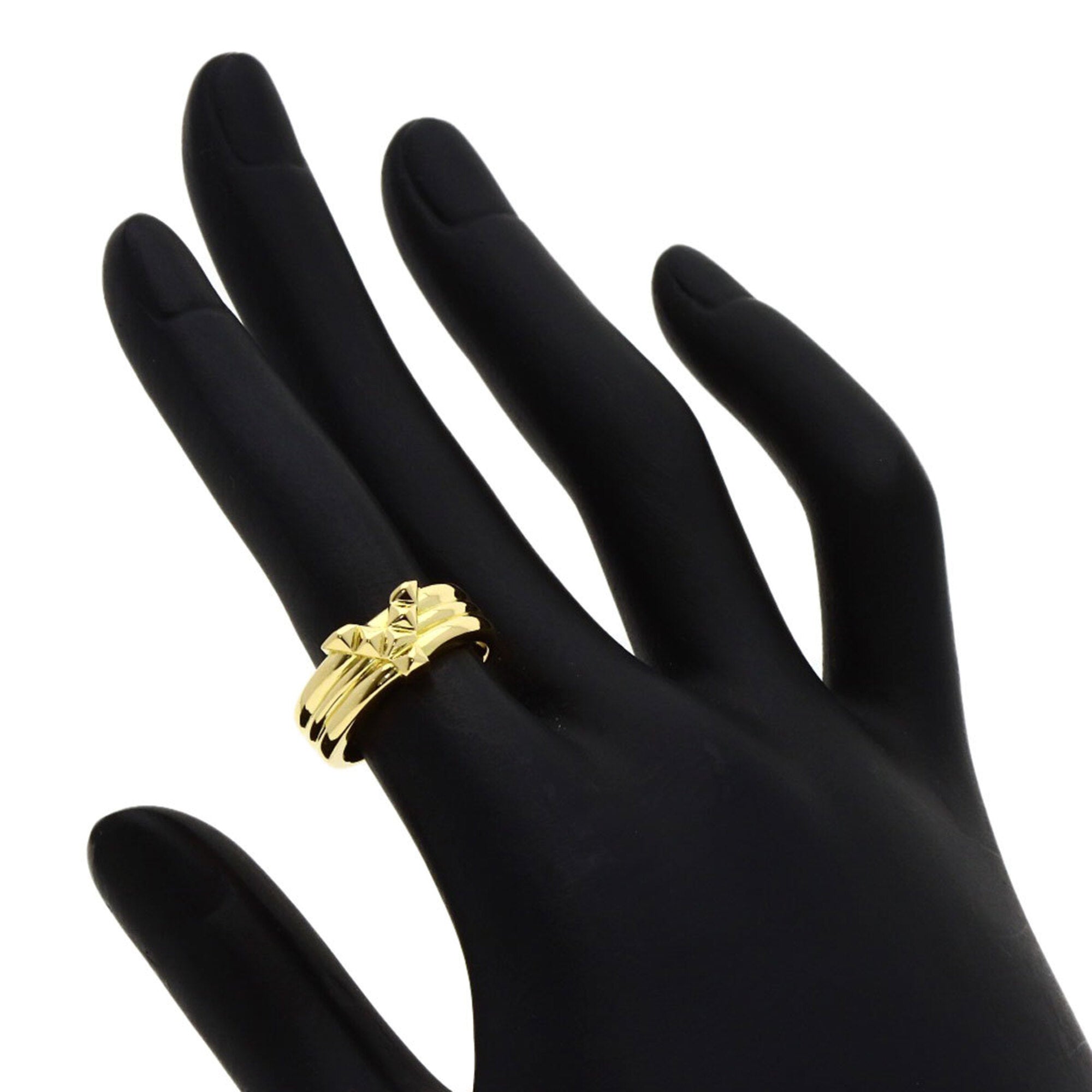 Yves Saint Laurent Yellow Gold (18K) Band Ring (Pre-Owned)