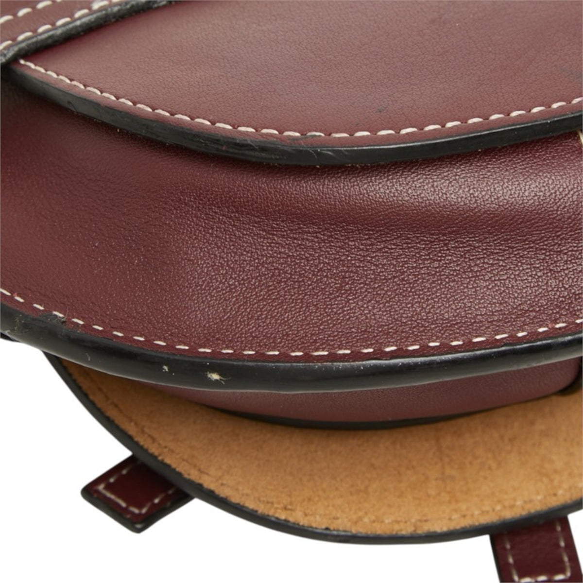 Loewe Bordeaux Leather Shoulder Bag (Pre-Owned)
