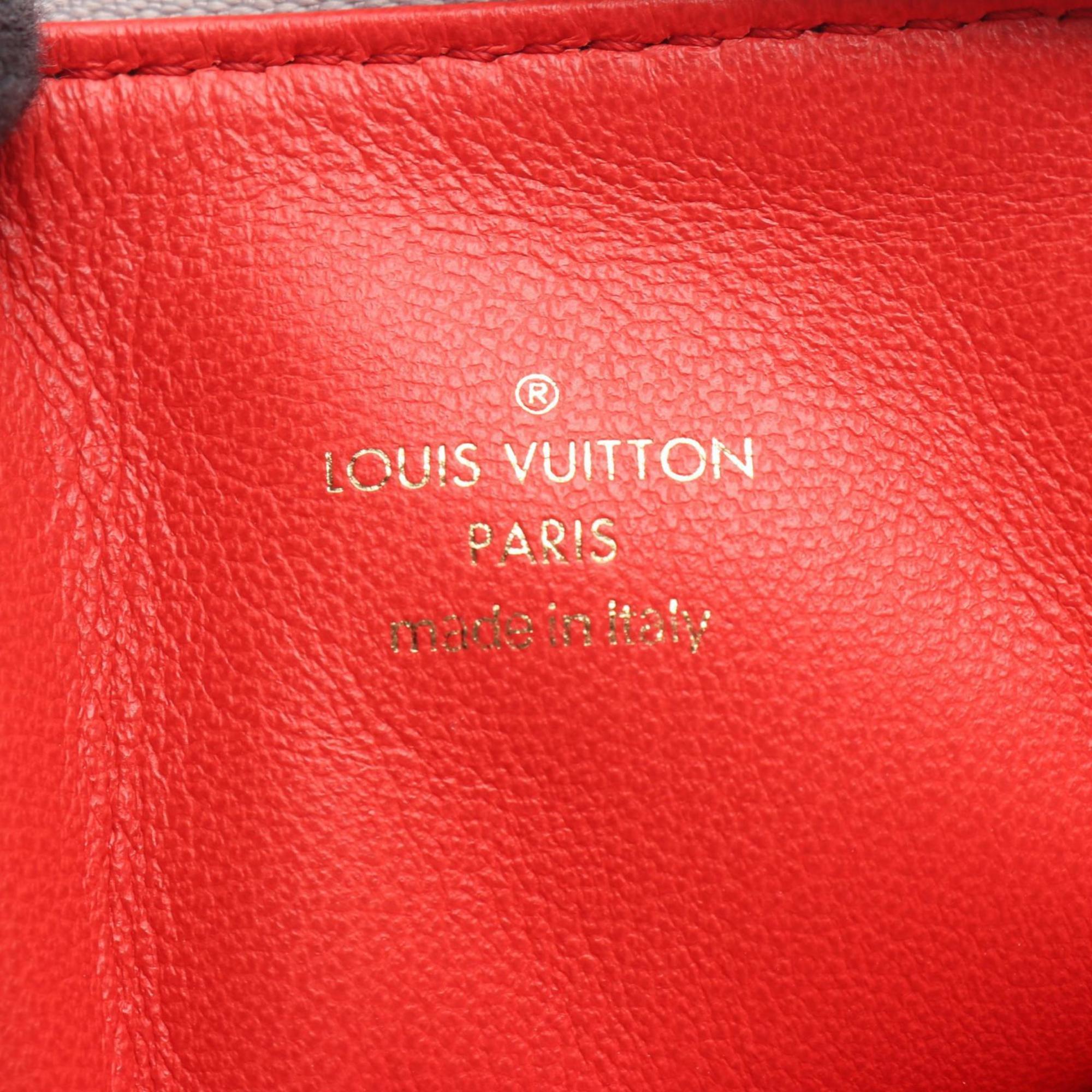 Louis Vuitton Silver Leather Handbag Shoulder Bag (Pre-Owned)