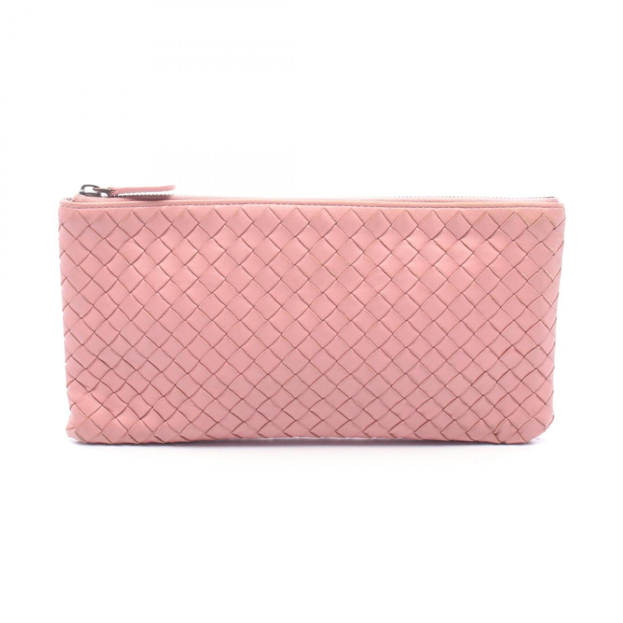 Bottega Veneta Pink Intrecciato Pouch (Pre-Owned)