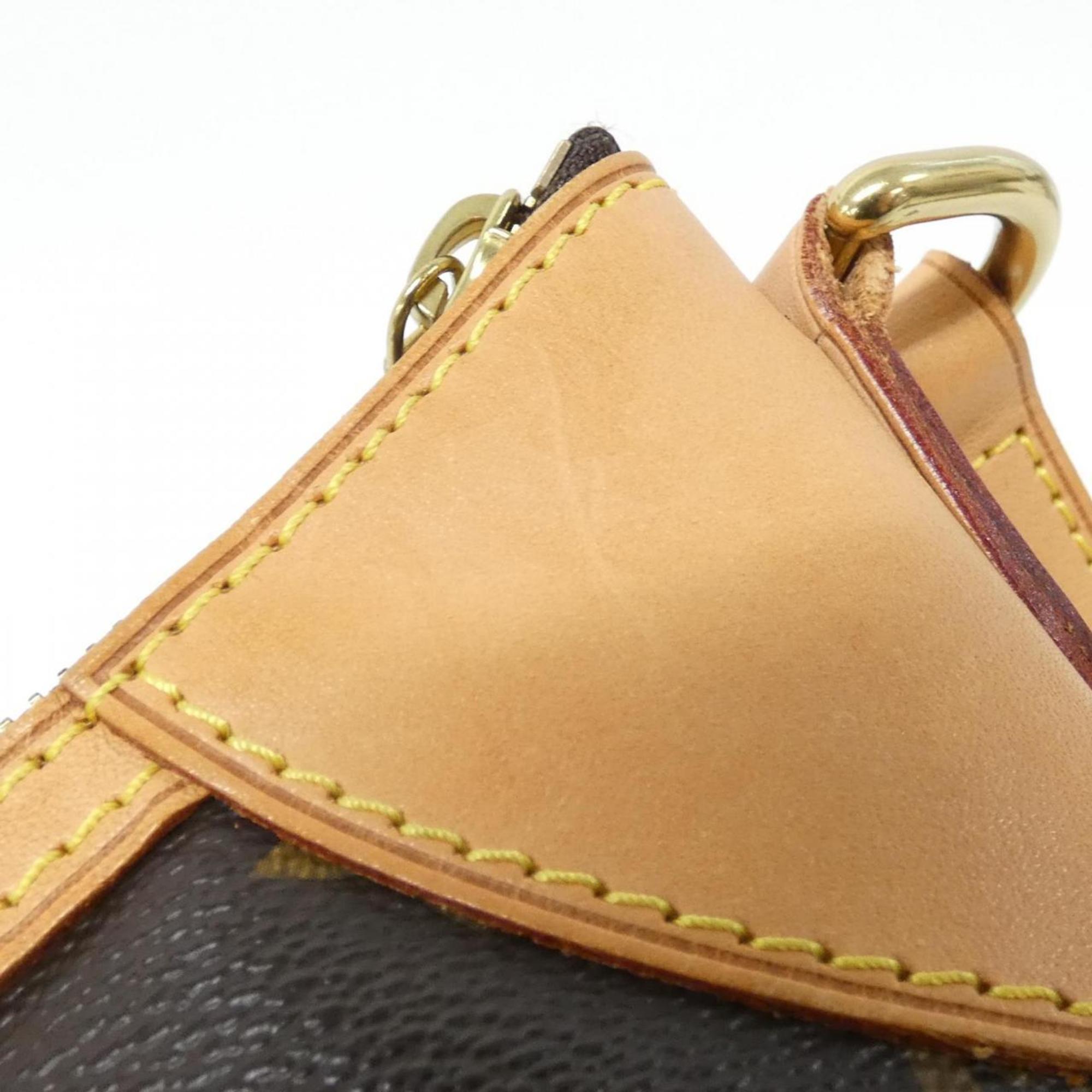 Louis Vuitton Marron Coated Canvas Shoulder Bag (Pre-Owned)