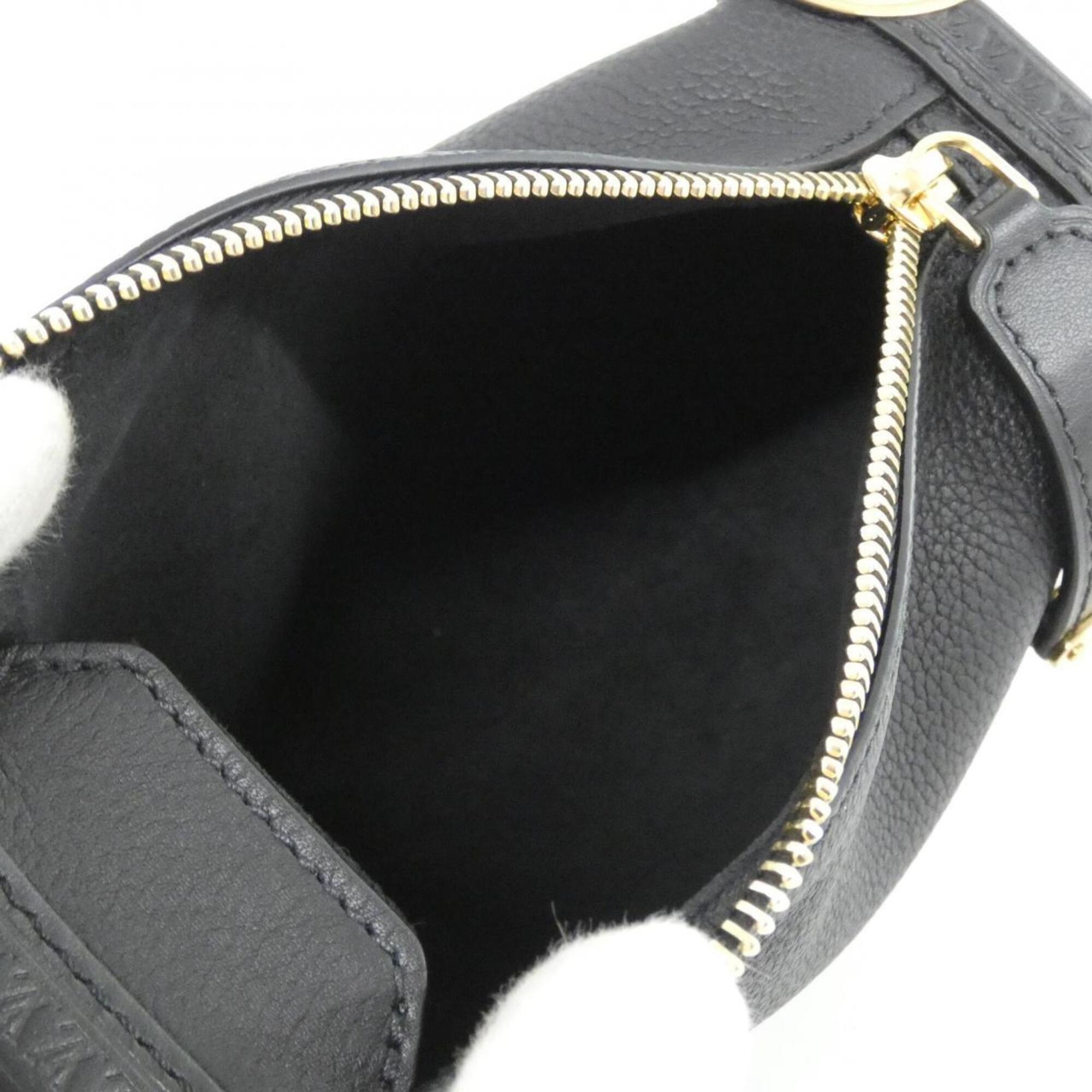 Louis Vuitton Black Leather Shoulder Bag (Pre-Owned)