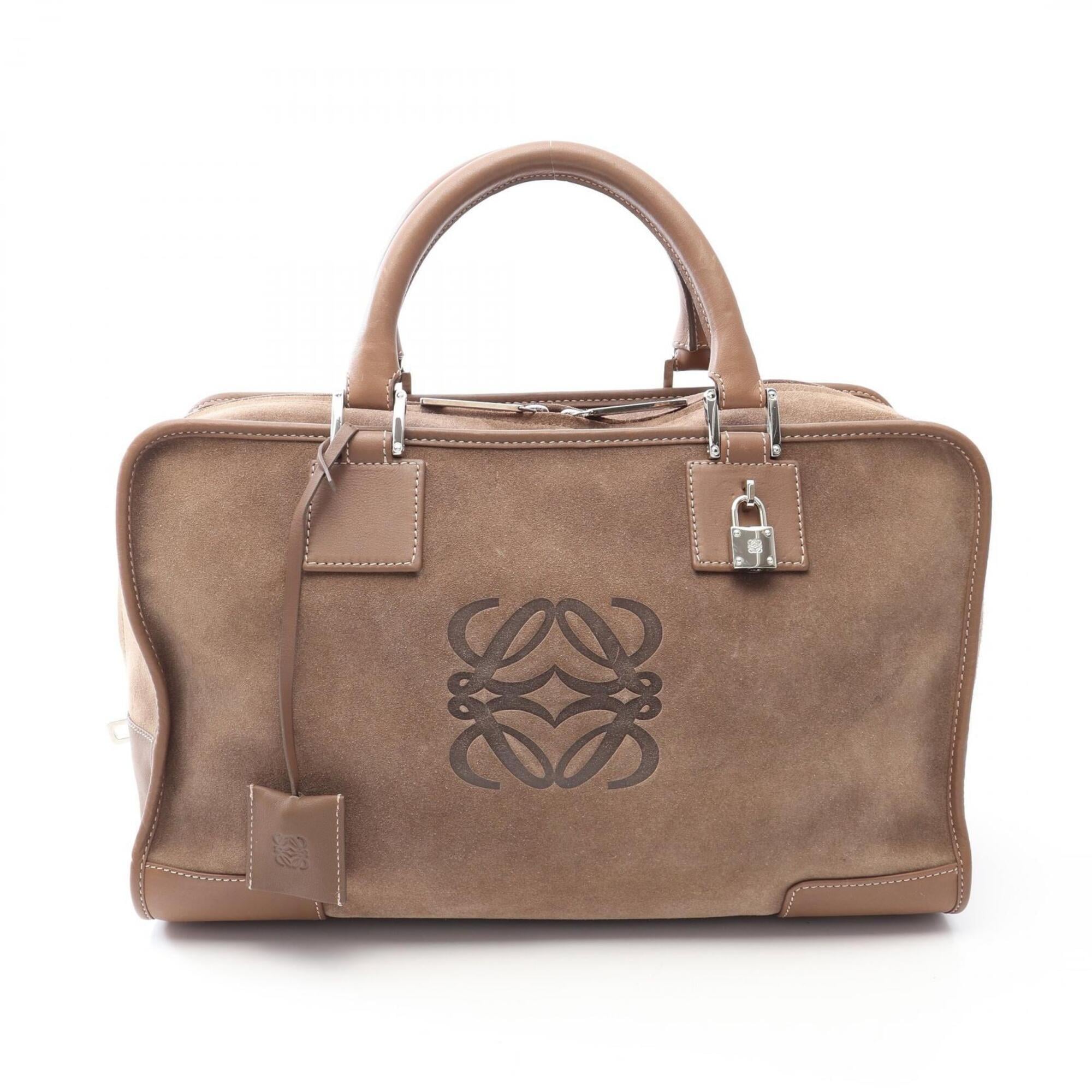 Loewe Brown Suede Leather Handbag (Pre-Owned)