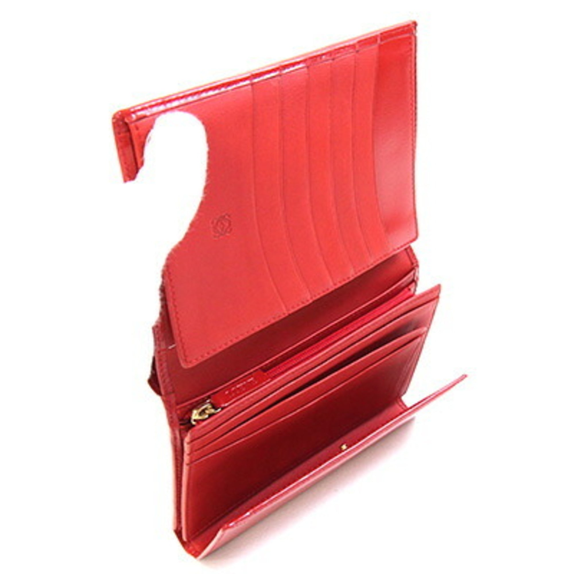 Loewe Red Color Leather Wallet (Tri-Fold) (Pre-Owned)