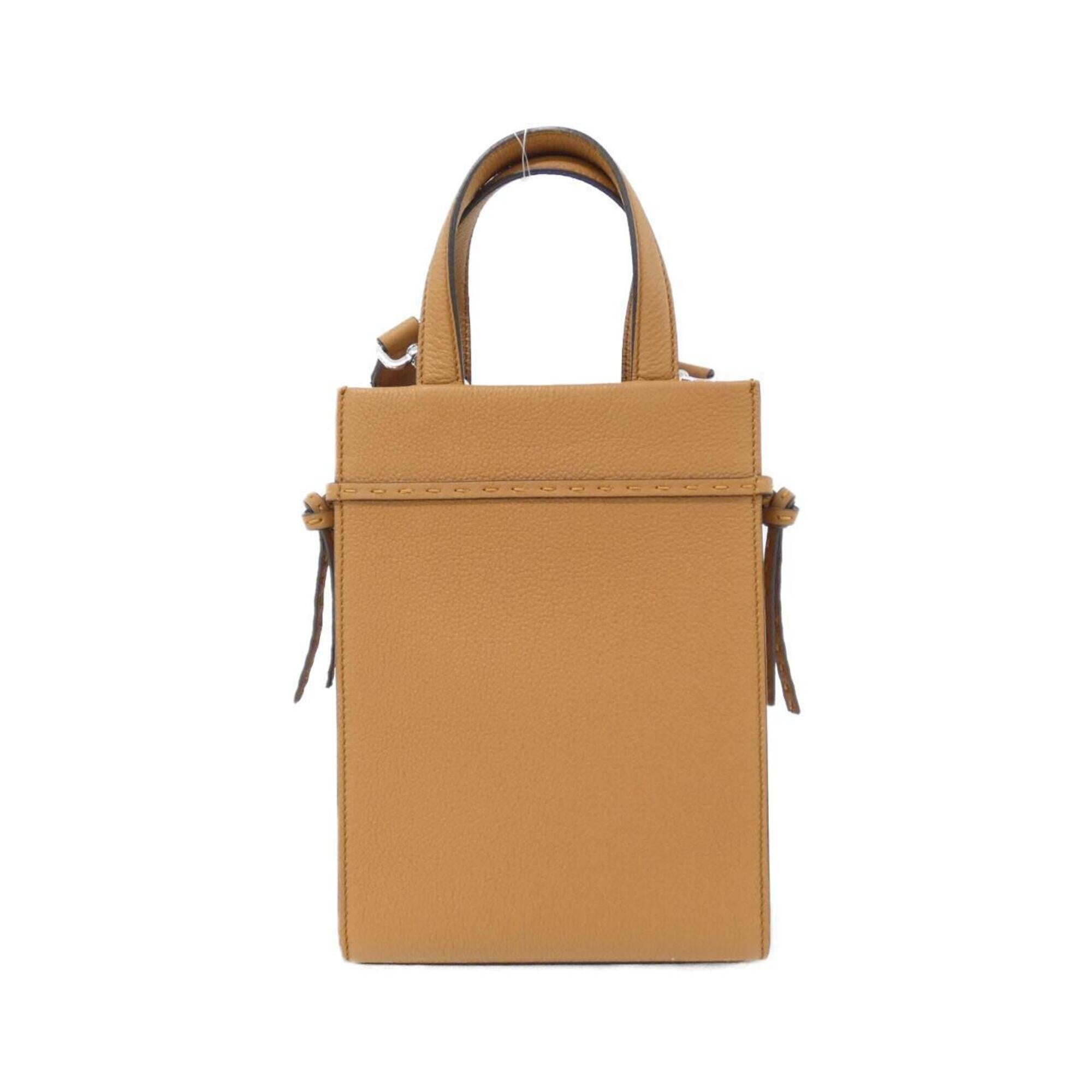 Fendi Brown Leather Handbag (Pre-Owned)