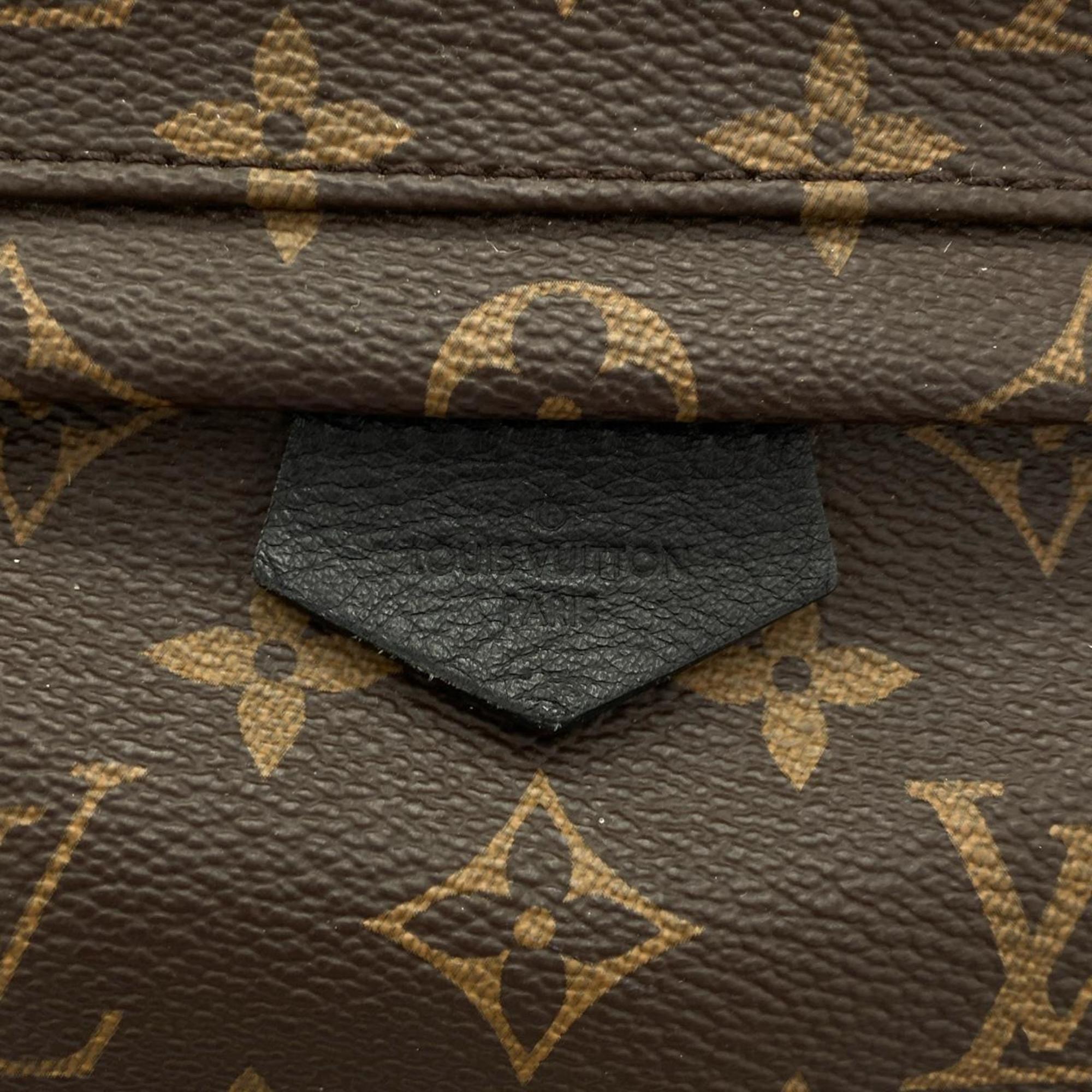 Louis Vuitton Brown Coated Canvas Backpack (Pre-Owned)