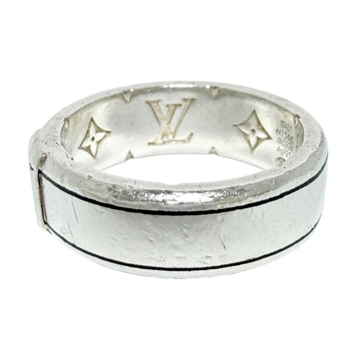 Louis Vuitton Silver 925 Band Ring (Pre-Owned)