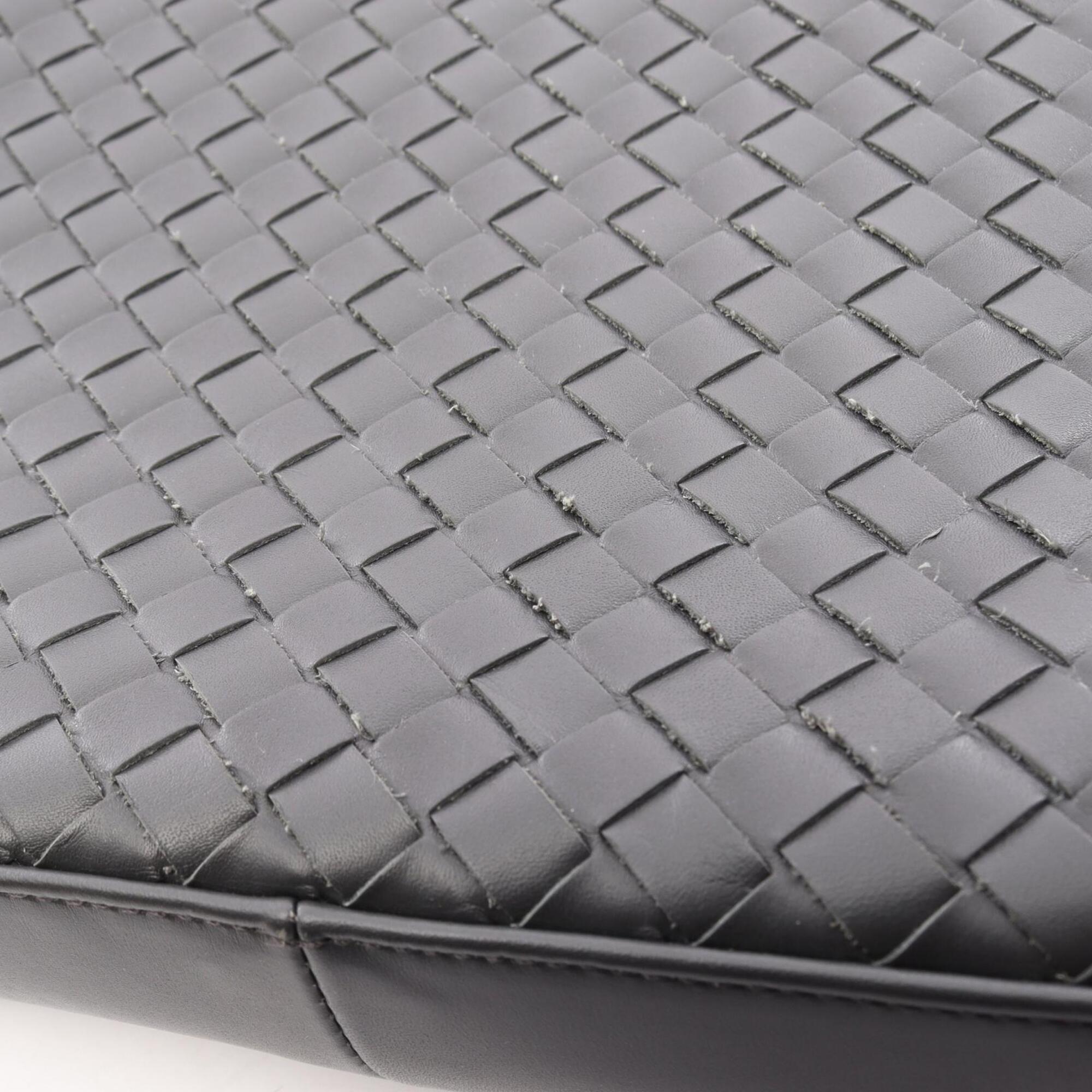 Bottega Veneta Gray Intrecciato Handbag Tote Bag (Pre-Owned)