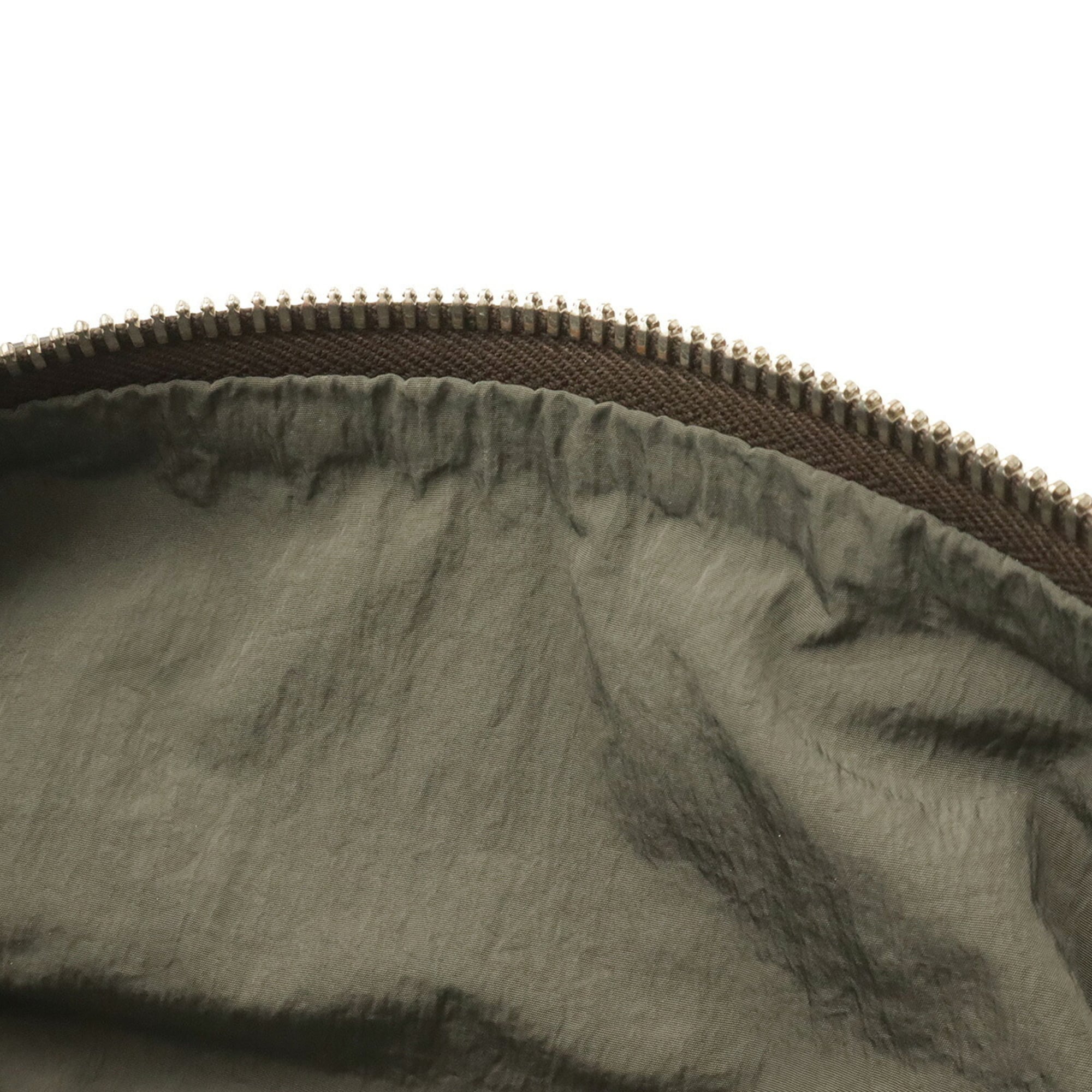 Bottega Veneta Black Gray Nylon Leather Pouch Sling Bag (Pre-Owned)