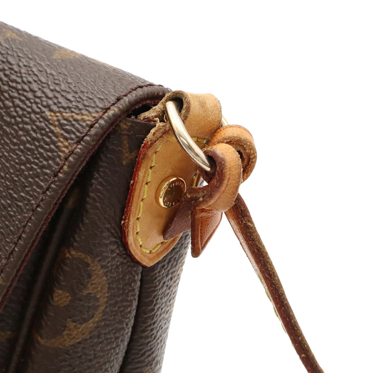 Louis Vuitton Brown Monogram Canvas Clutch Bag Shoulder Bag (Pre-Owned)