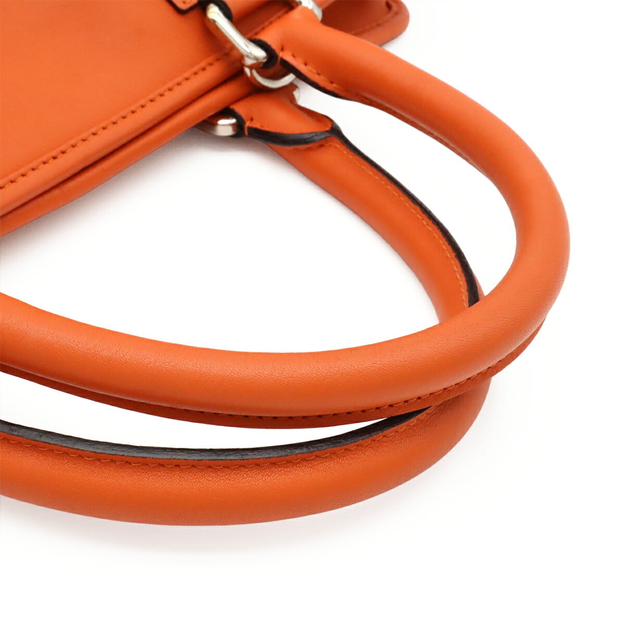 Loewe Orange Leather Handbag Shoulder Bag (Pre-Owned)