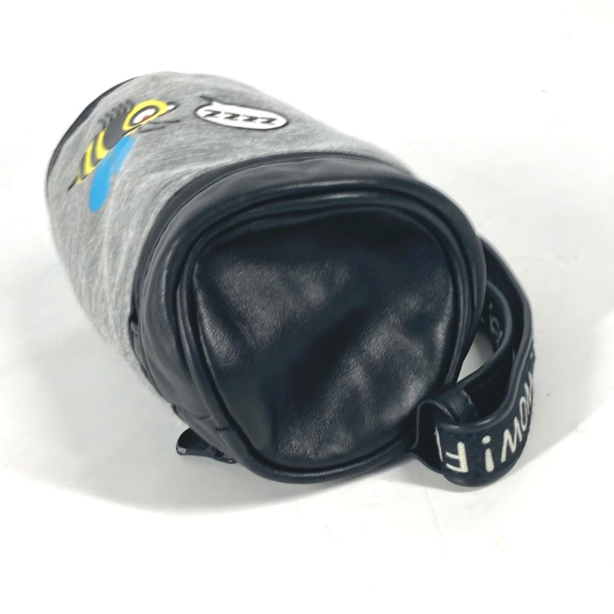 Fendi Gray Yellow Canvas Pouch (Pre-Owned)