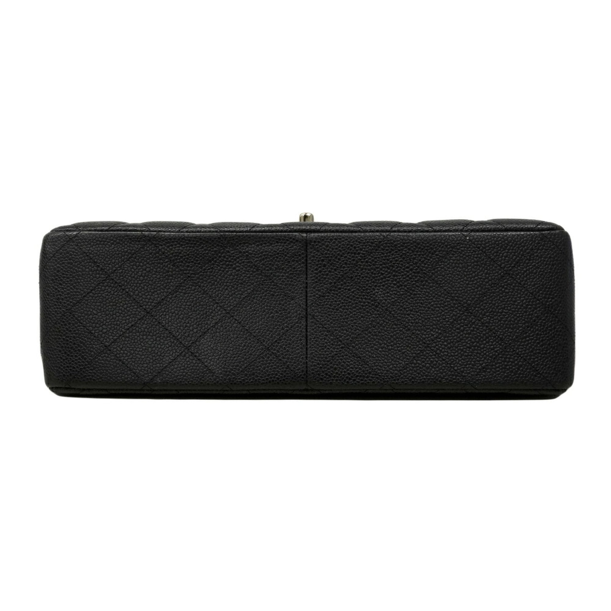 Chanel Black Grained Calfskin Shoulder Bag (Pre-Owned)
