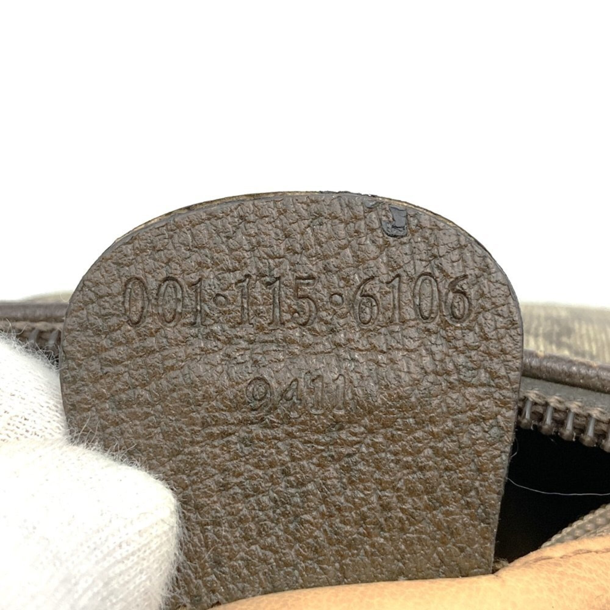 Gucci Brown Gg Supreme Canvas Shoulder Bag (Pre-Owned)