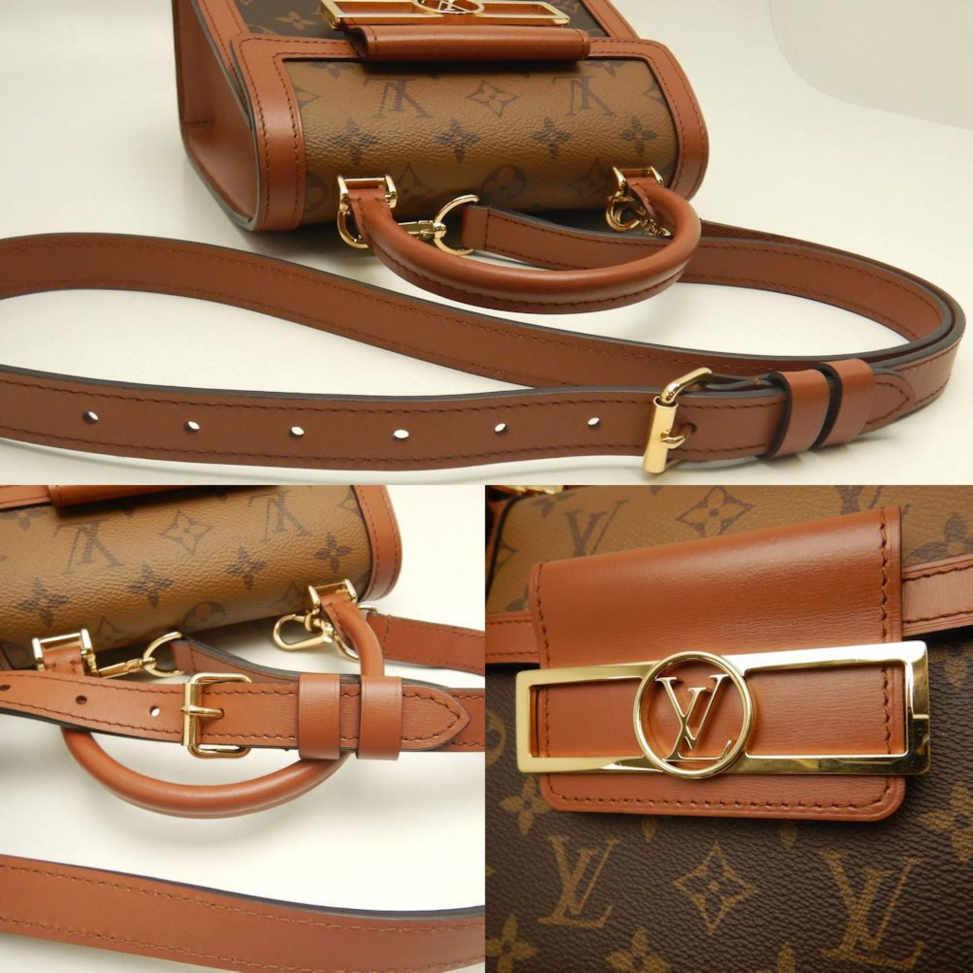 Louis Vuitton Monogram Reverse Brown Pvc Leather Handbag (Pre-Owned)