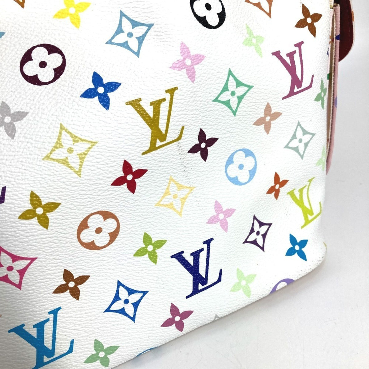 Louis Vuitton Blanc White Monogram Multicolore Shoulder Bag (Pre-Owned)