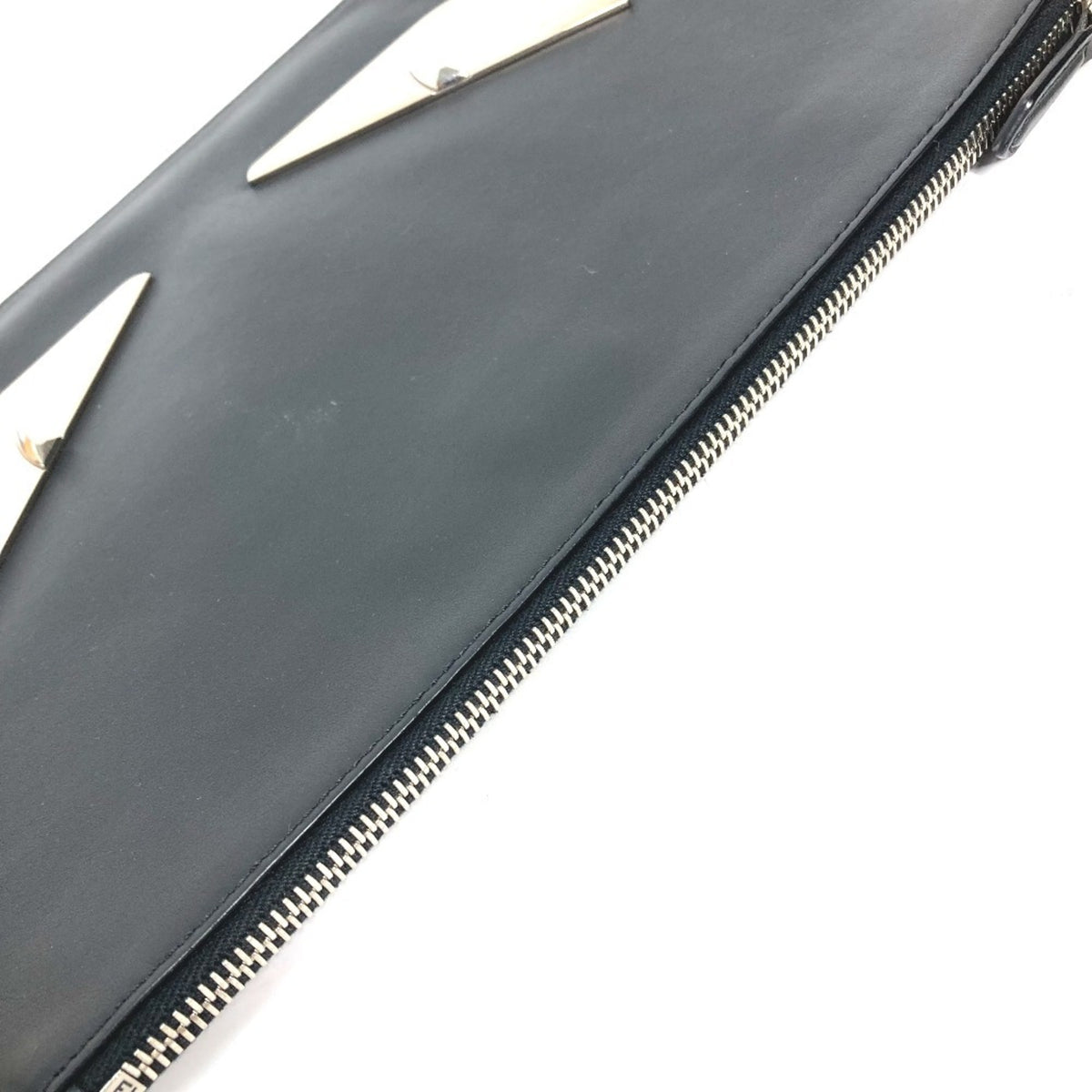 Fendi Black Leather Clutch Bag (Pre-Owned)