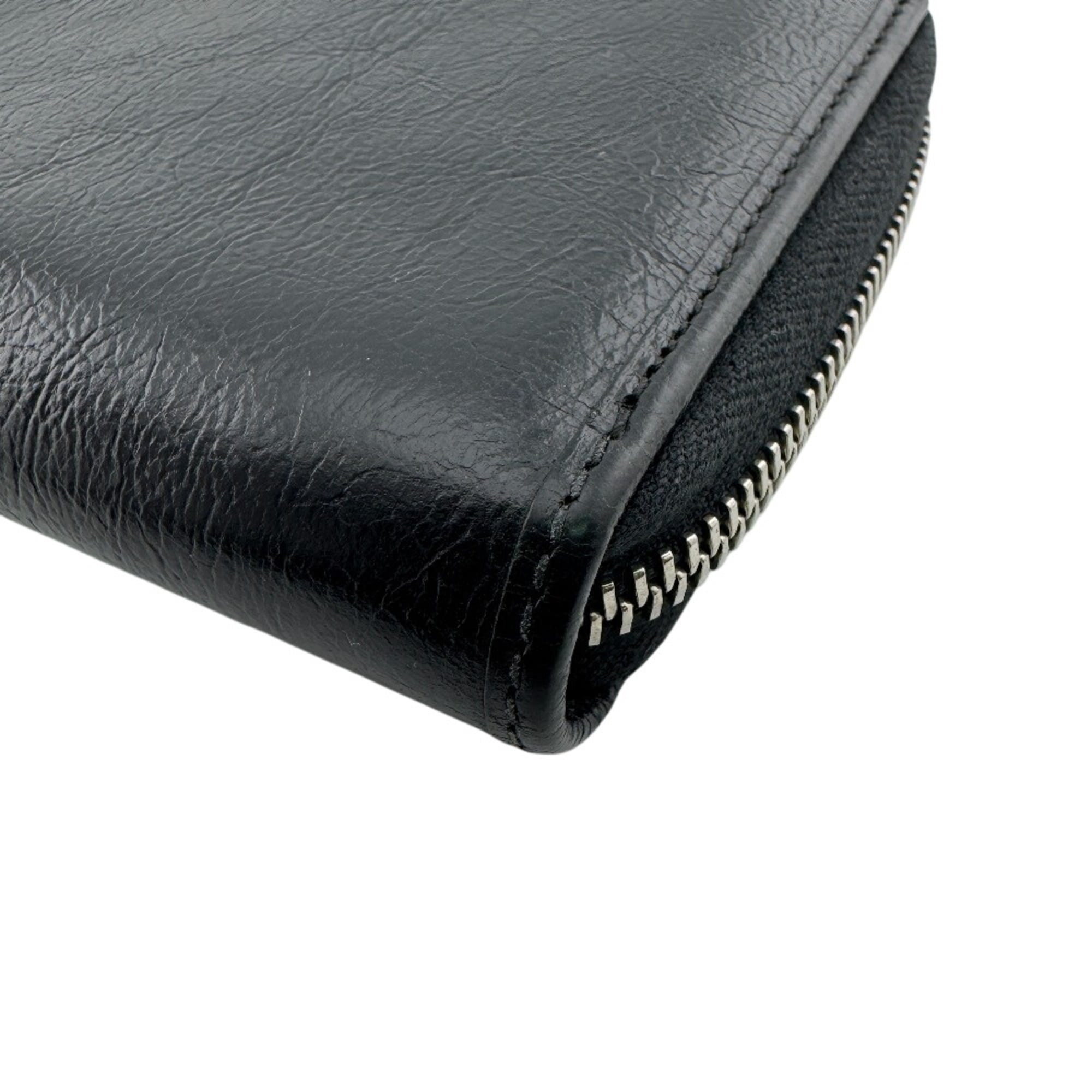 Gucci Black Leather Long Wallet (Bi-Fold) (Pre-Owned)