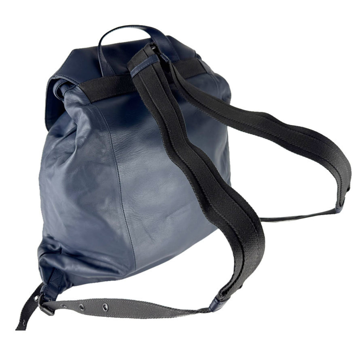 Bottega Veneta Navy Leather Backpack (Pre-Owned)