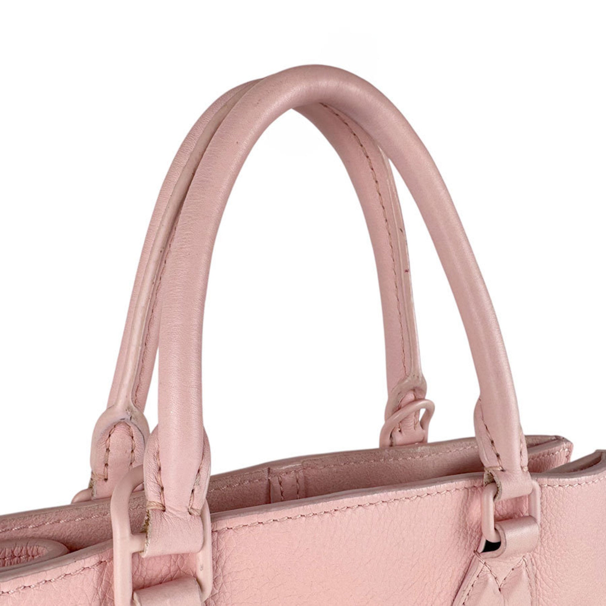 Louis Vuitton Pink Leather Handbag Shoulder Bag (Pre-Owned)