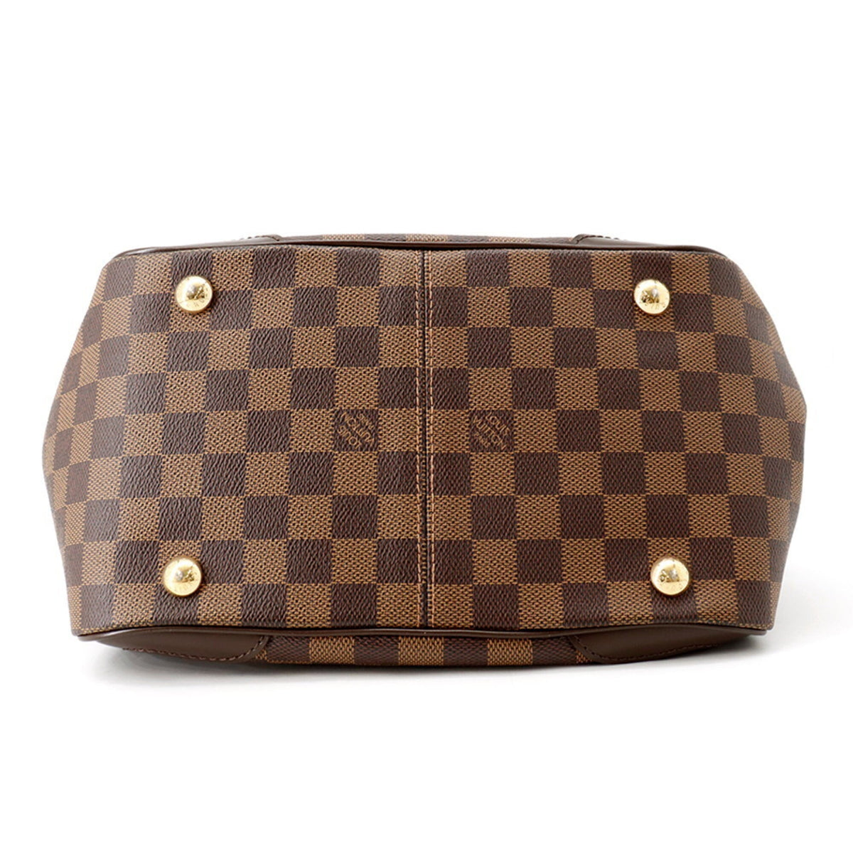 Louis Vuitton Damier Damier Canvas Ebene Red Color Damier Canvas Handbag (Pre-Owned)
