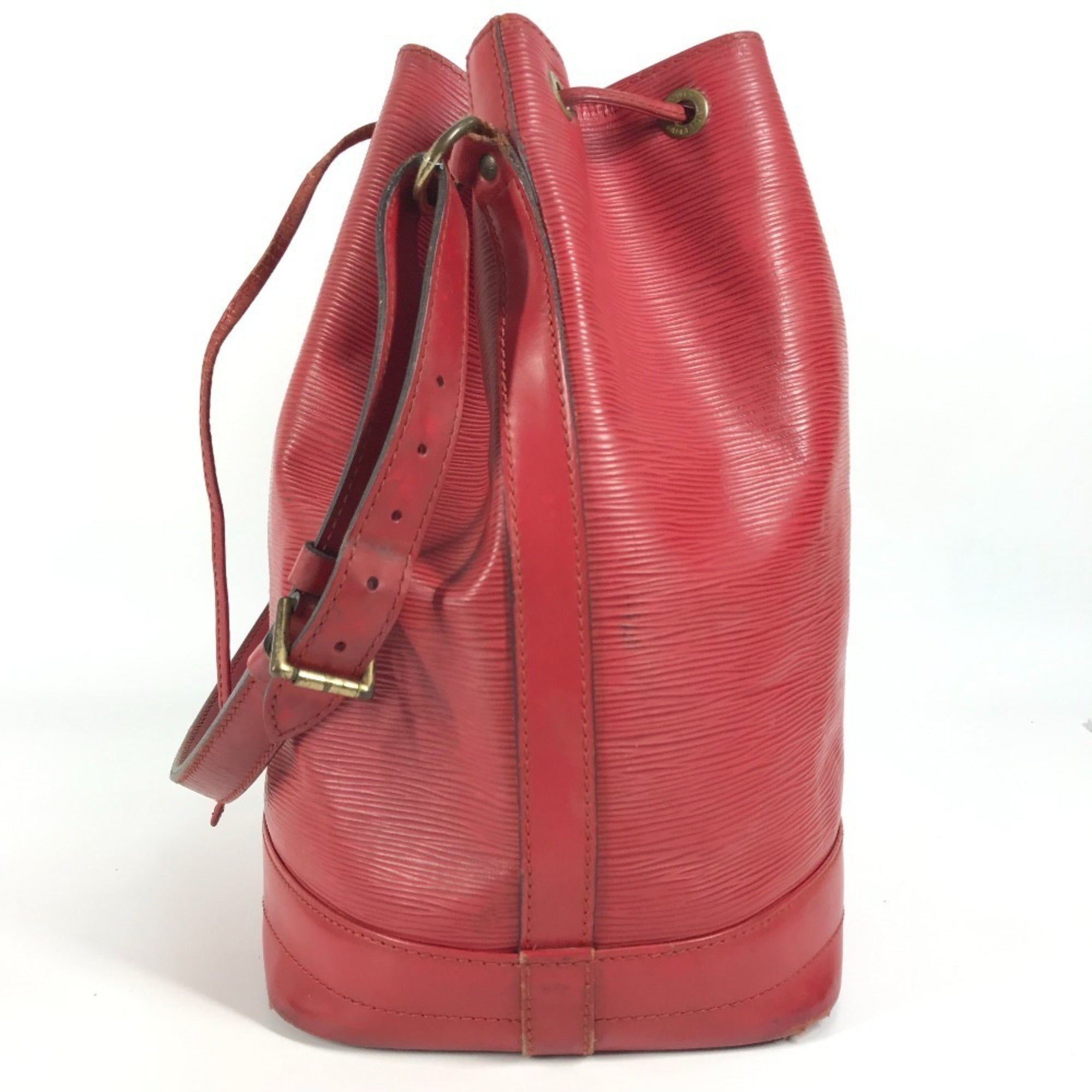 Louis Vuitton Castilian Red Red Color Epi Leather Shoulder Bag (Pre-Owned)