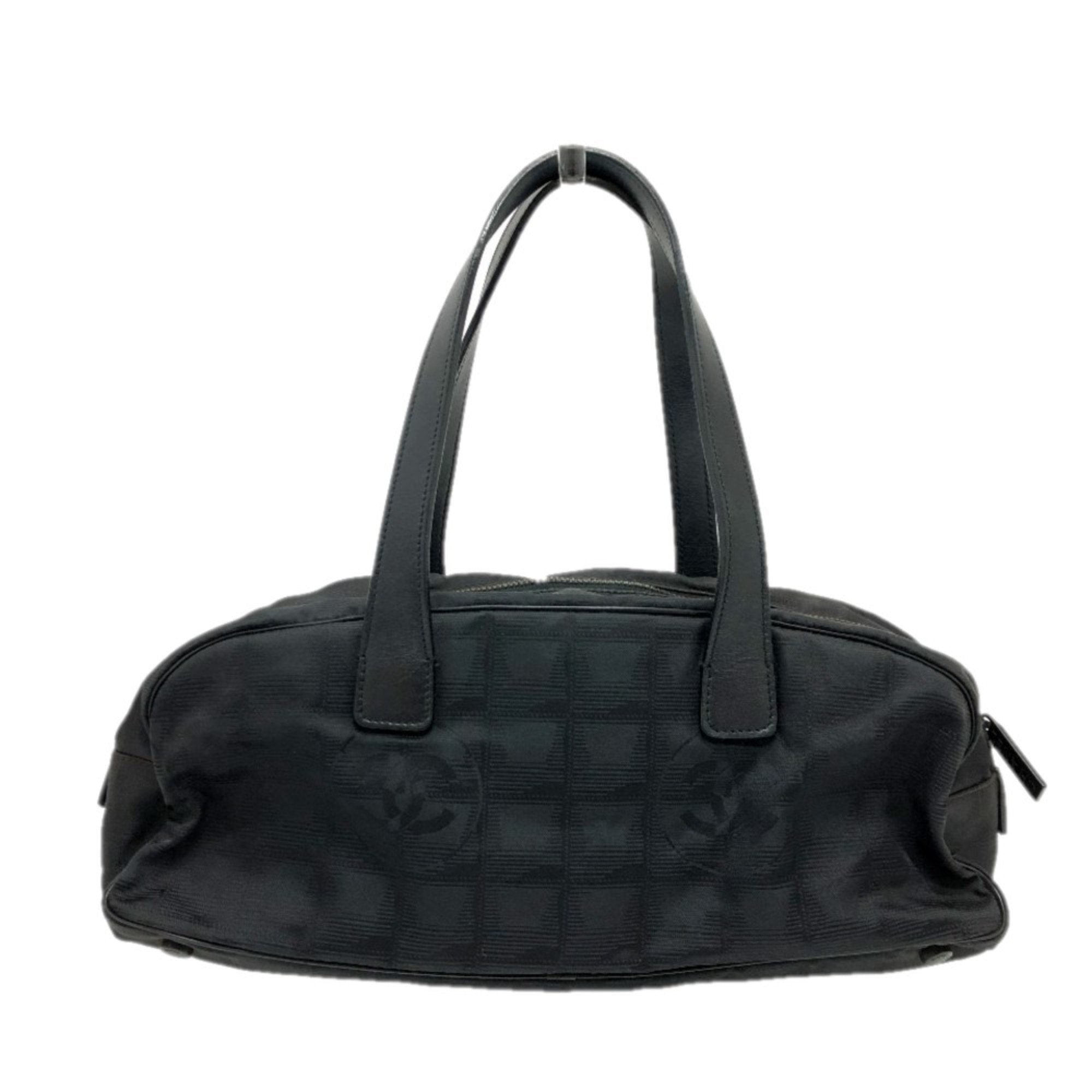 Chanel Black Leather Boston Bag (Pre-Owned)