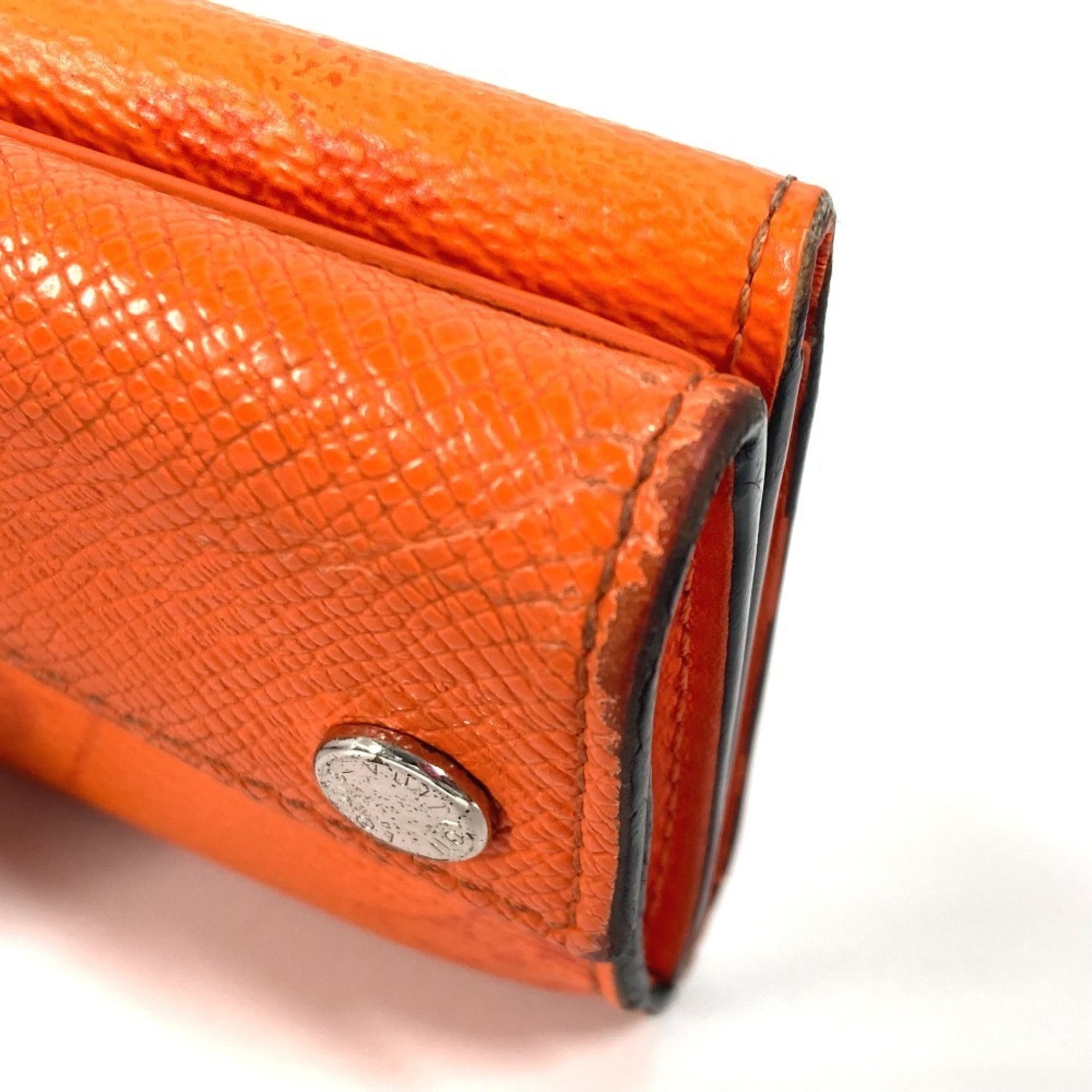 Louis Vuitton Taigarama Orange Taiga Leather Monogram Wallet (Tri-Fold) (Pre-Owned)