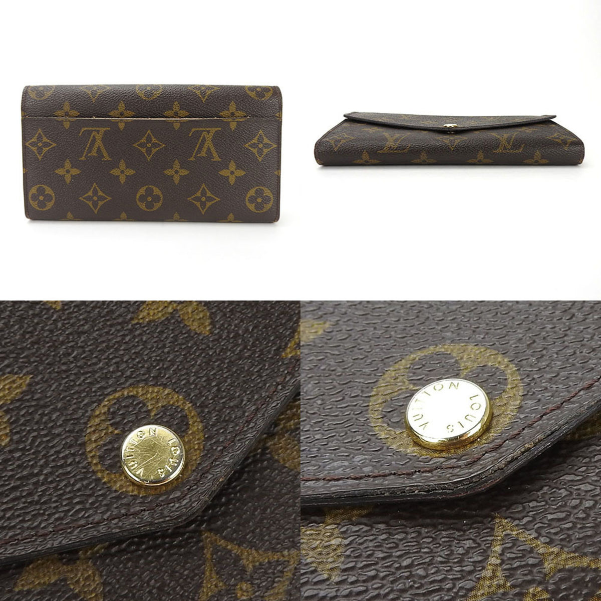 Louis Vuitton Monogram Long Wallet (Bi-Fold) (Pre-Owned)