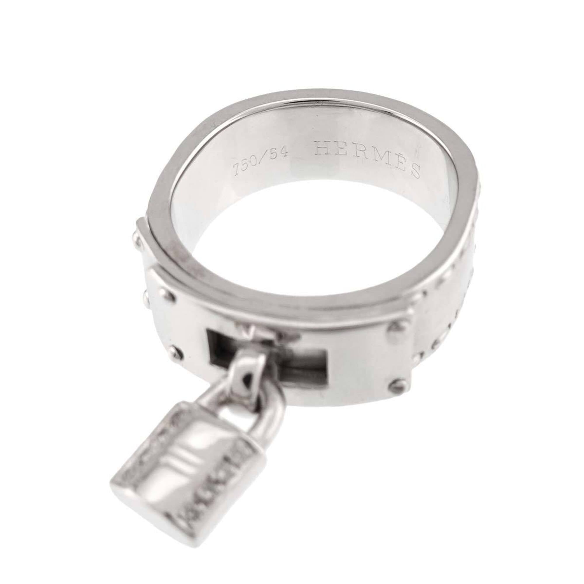 Hermes White Gold (18K) Band Ring (Pre-Owned)