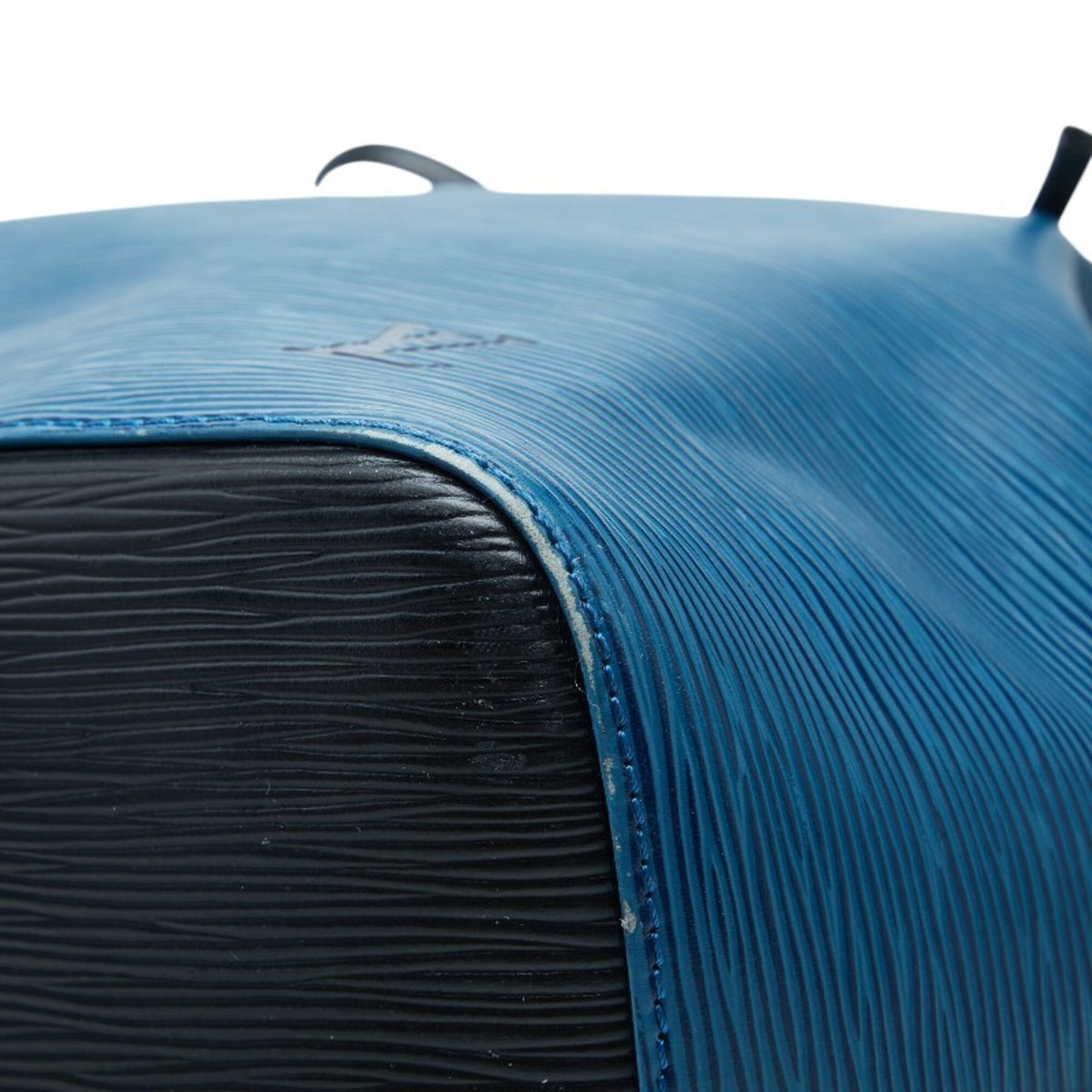 Louis Vuitton Noir Toledo Blue Leather Shoulder Bag (Pre-Owned)